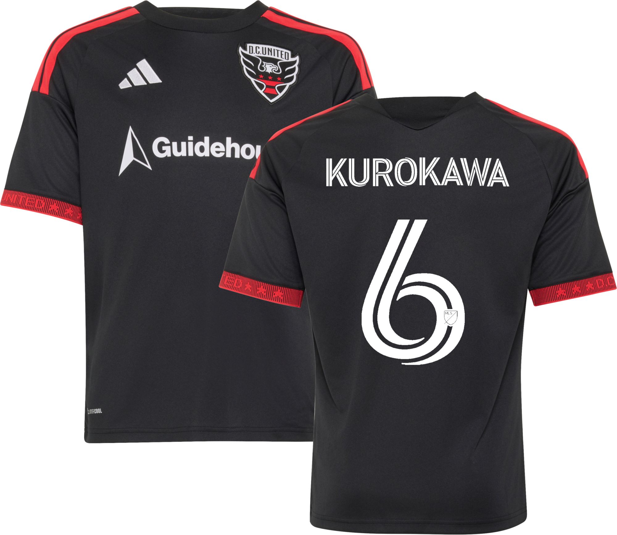adidas Youth D.C. United Keisuke Kurokawa 2026 Primary Replica Jersey