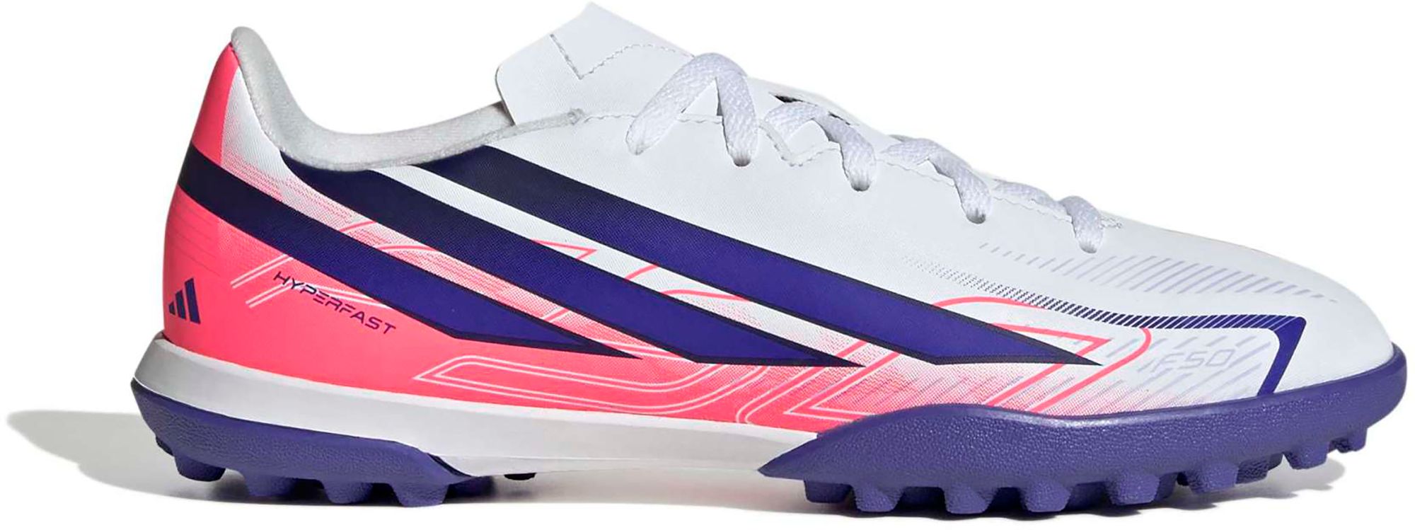 adidas Kids' F50 Hyperfast Club Turf Soccer Cleats