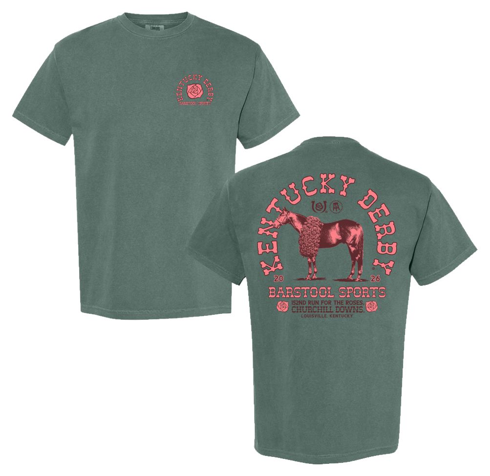 Barstool Sports Men's Kentucky Derby Blue Spruce Emblem T-Shirt