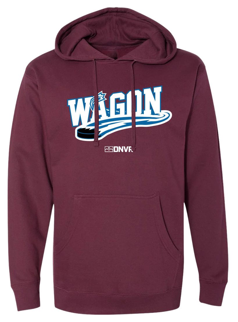 ALLCITY Adult Denver Maroon Wagon Pullover Hoodie