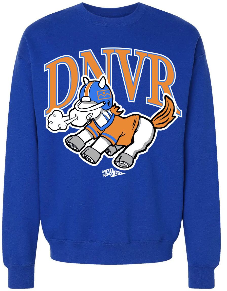 ALLCITY Adult Denver Cartoon Crewneck Sweatshirt