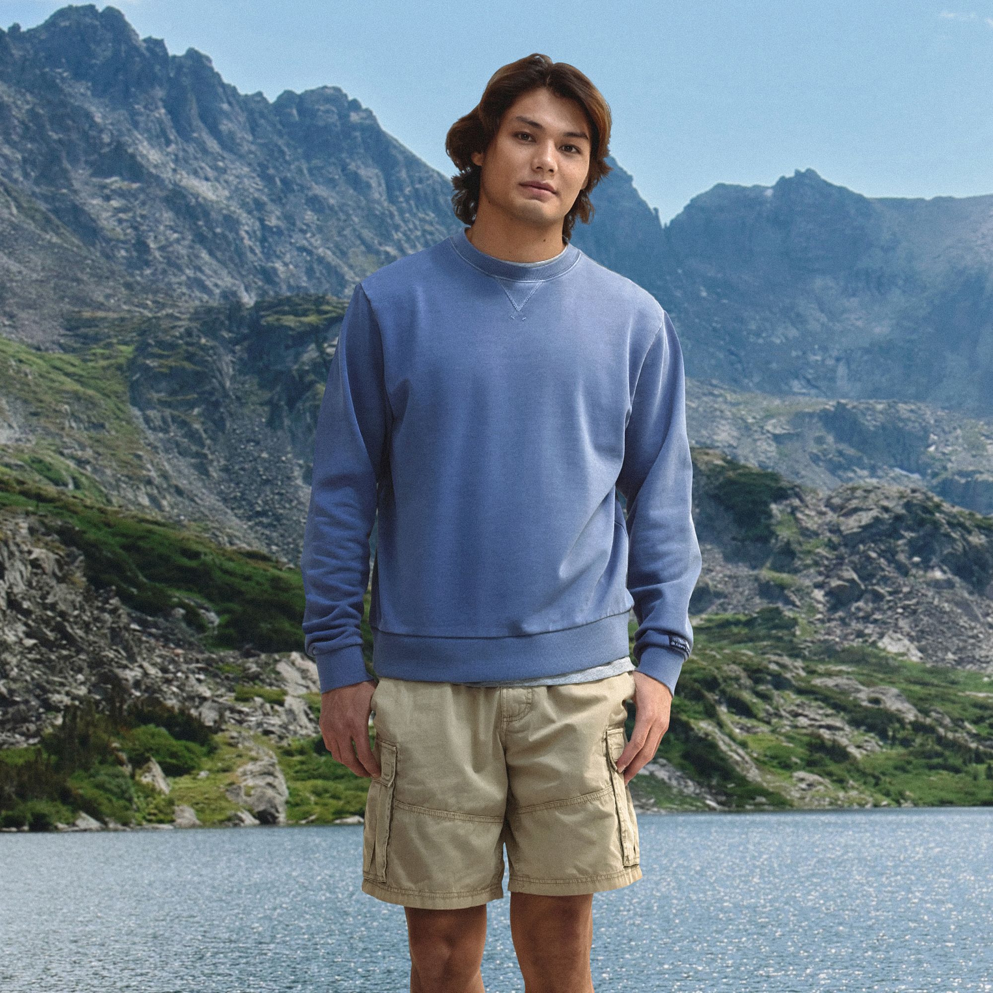 Alpine Design Men's Spring French Terry Crew