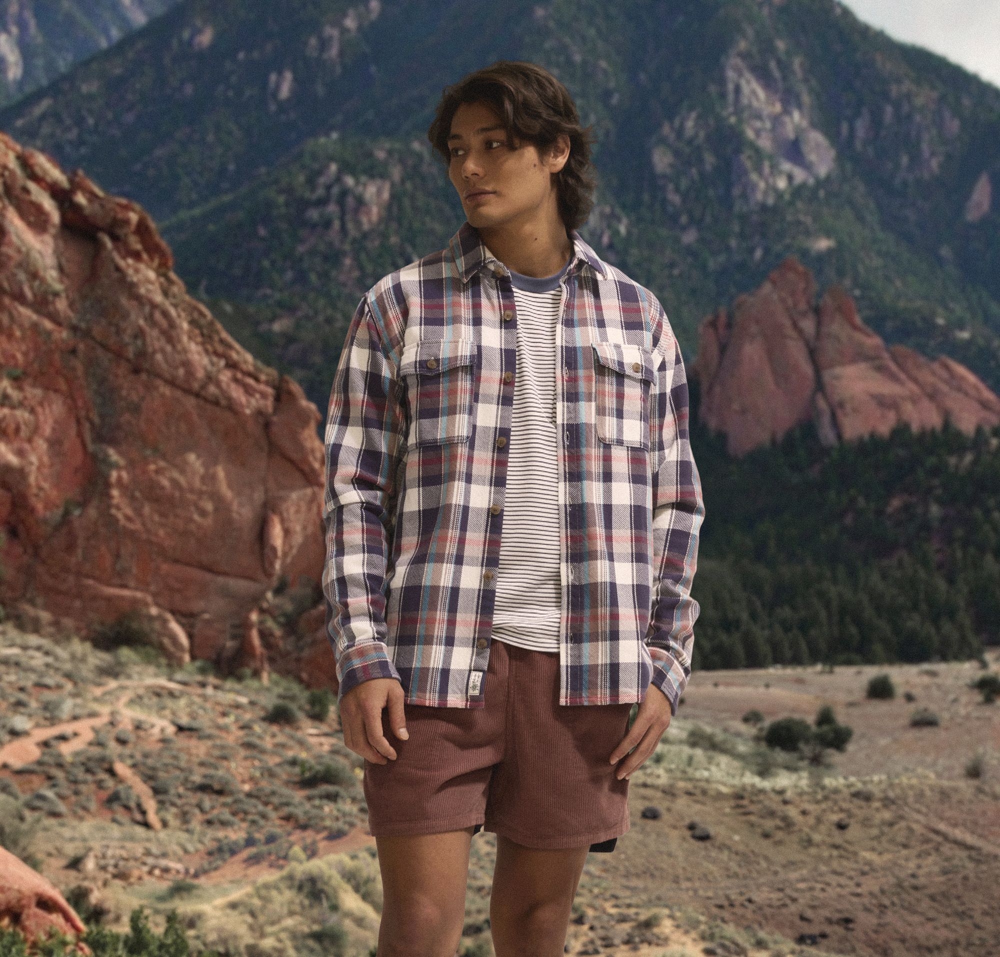 Alpine Design Men's Long Sleeve Plaid Shirt