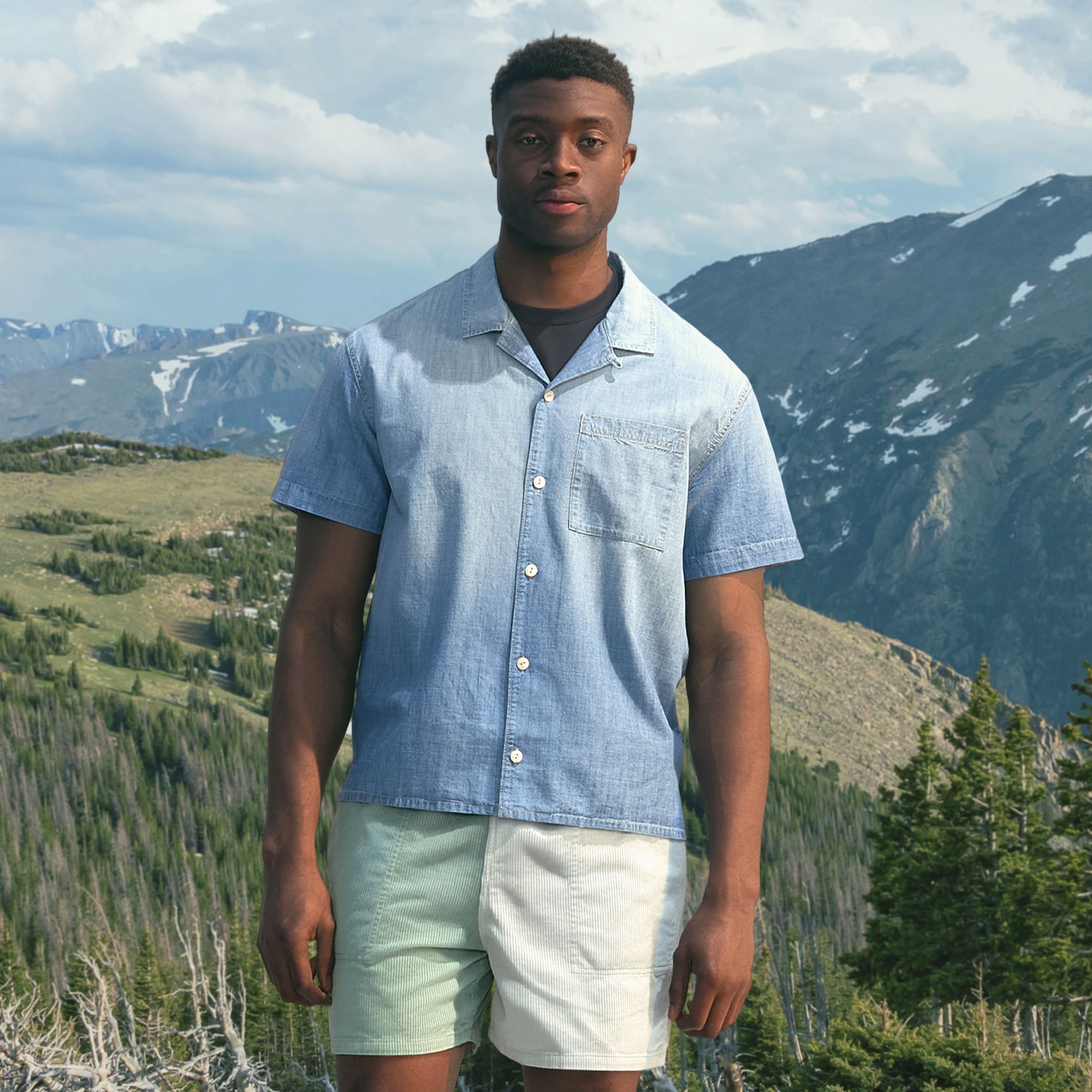 Alpine Design Men's Short Sleeve Camp Shirt