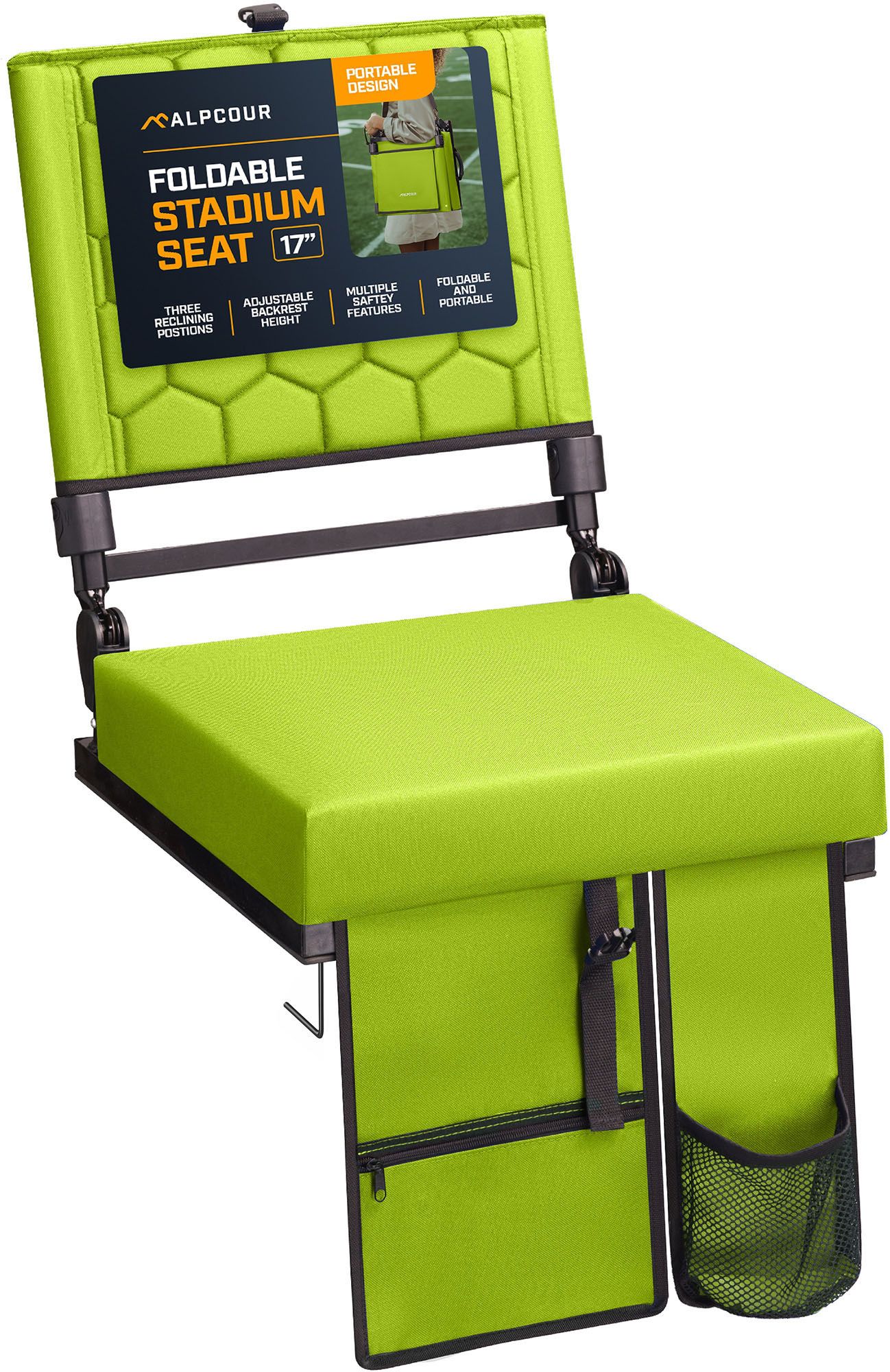Alpcour 17" Folding Reclining Seat
