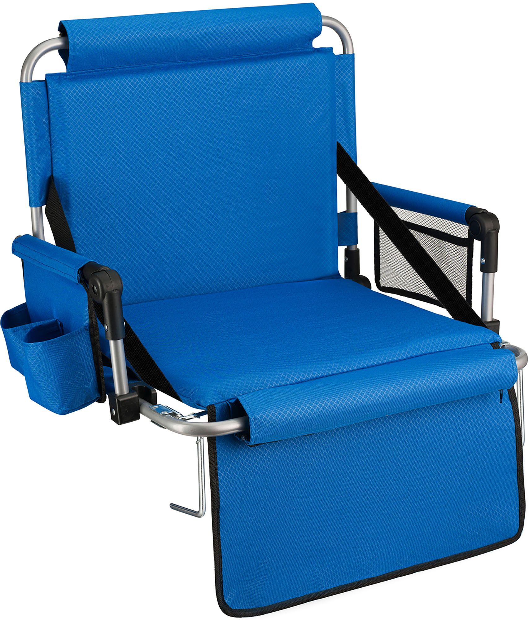 Alpcour 21" Foldable Seat with Armrests, Royal Blue