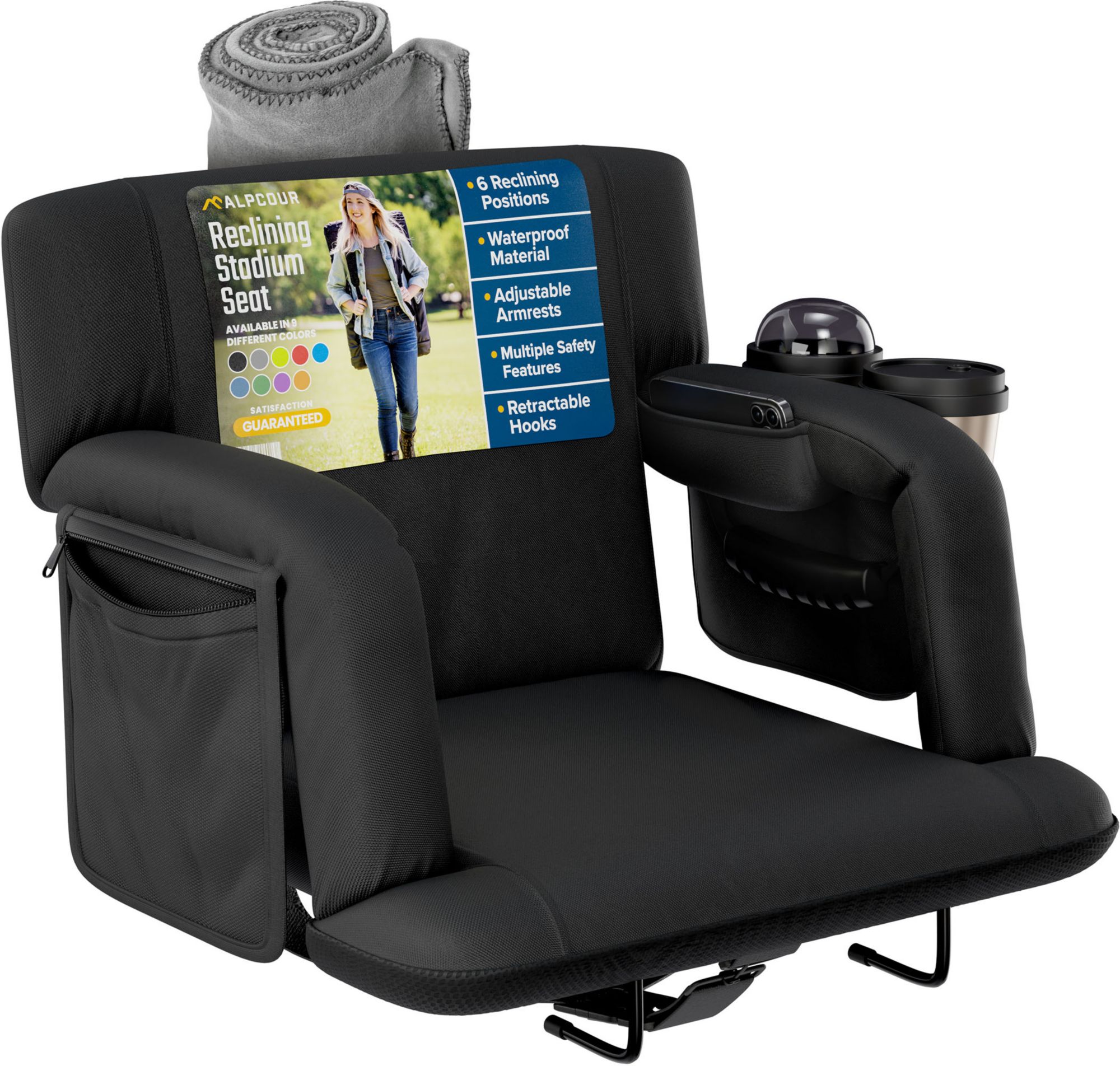 Alpcour 21" Premium Reclining Stadium Seat