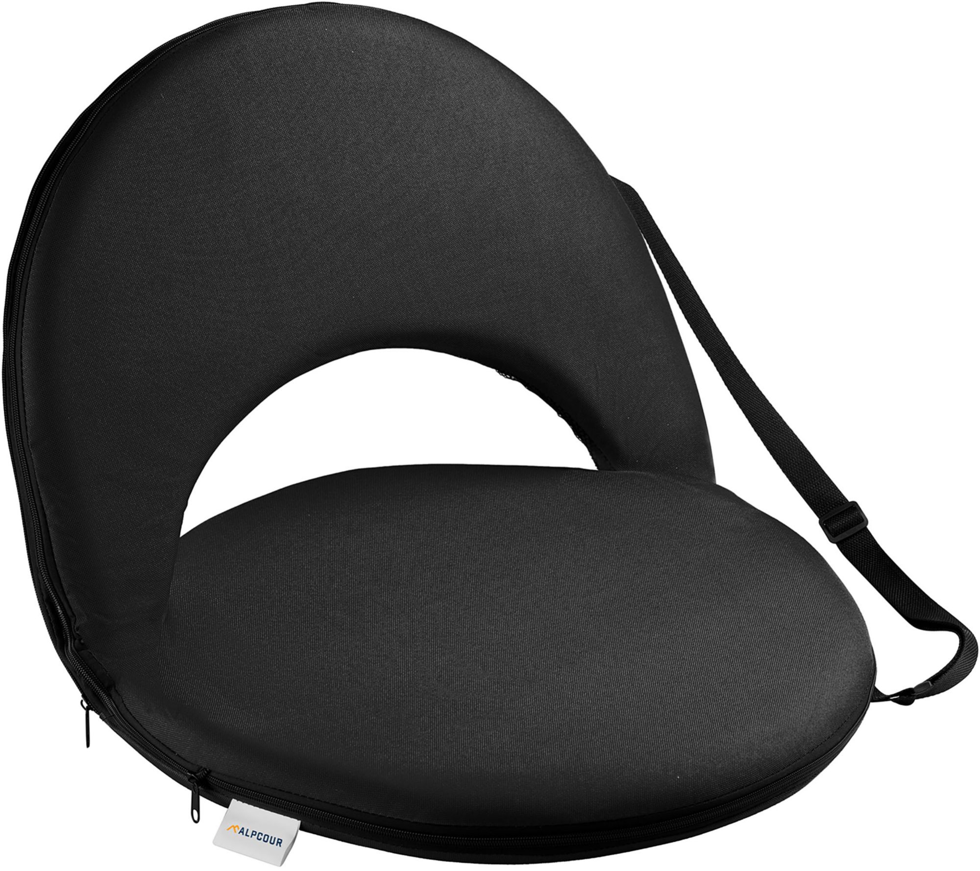 Alpcour 21" Reclining Stadium Seat, Black