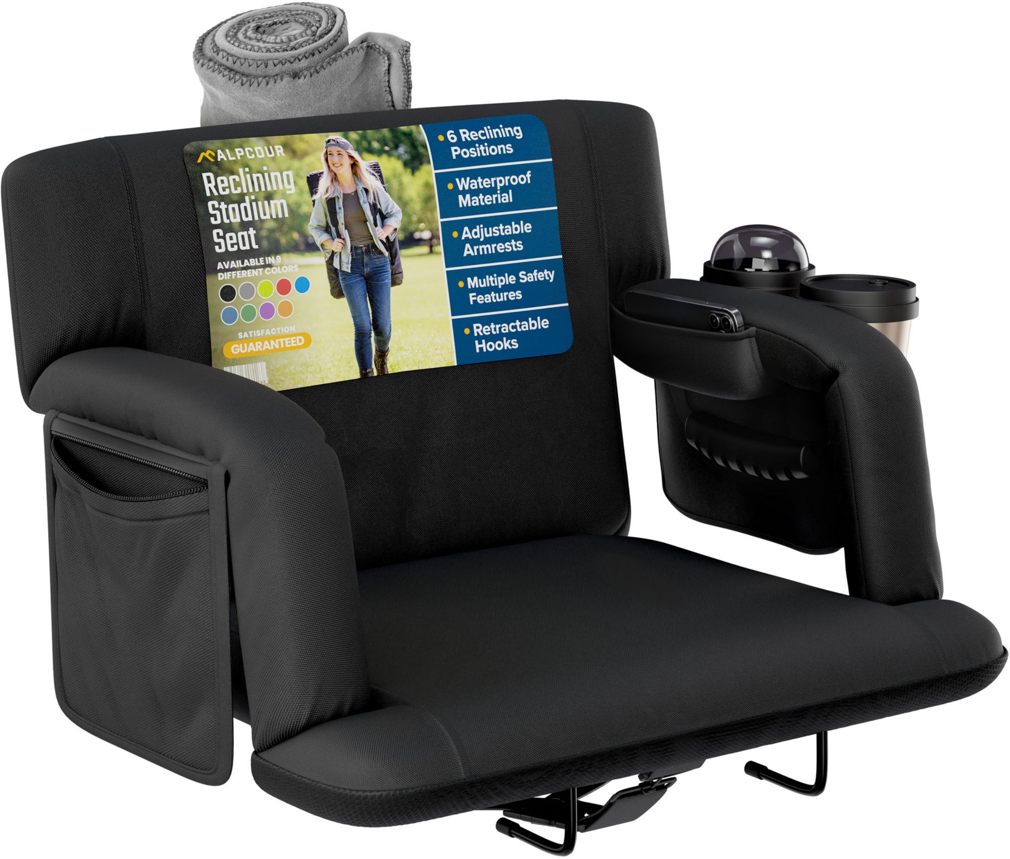 Alpcour 25" Premium Reclining Stadium Seat