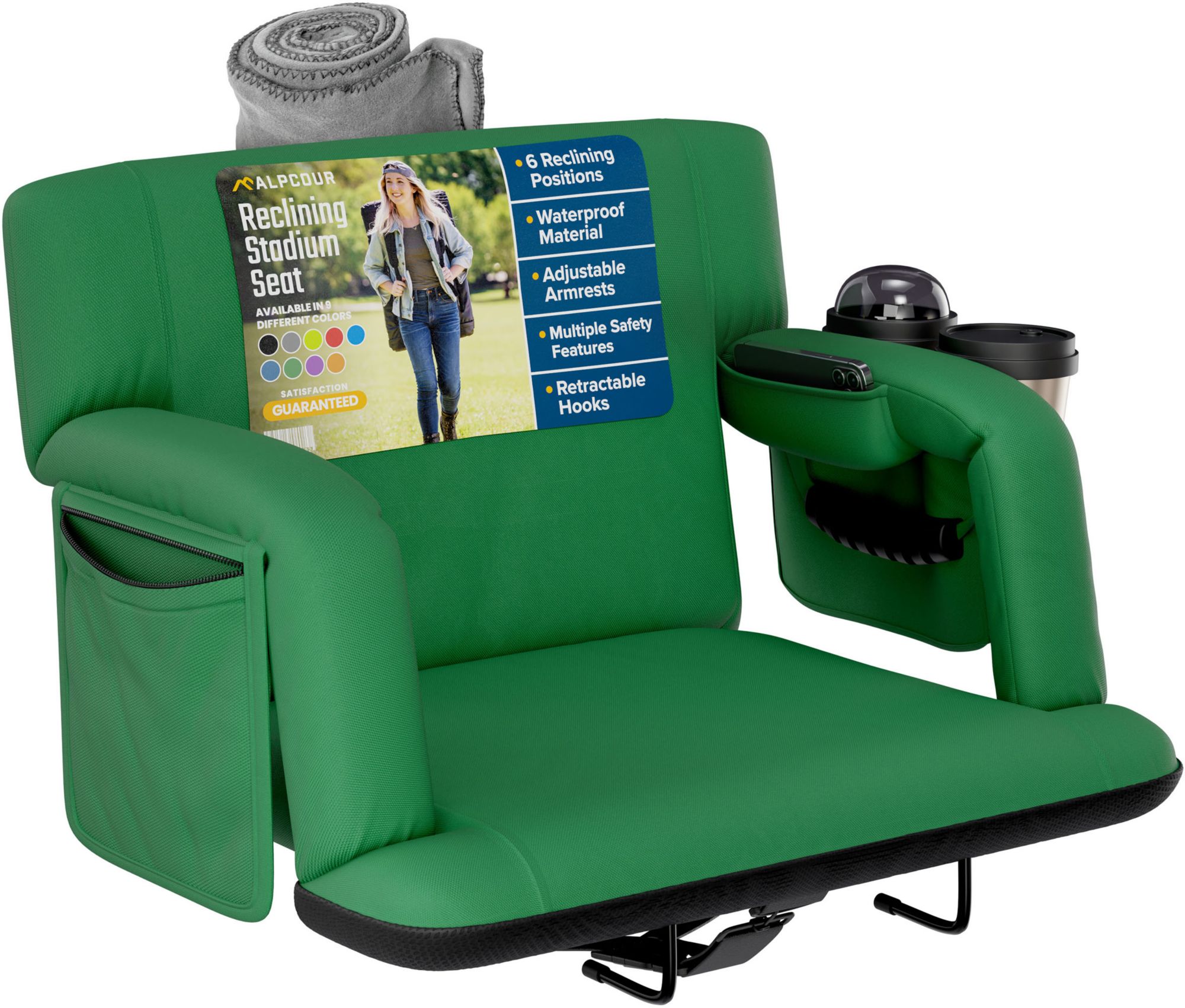 Alpcour 25" Premium Reclining Stadium Seat
