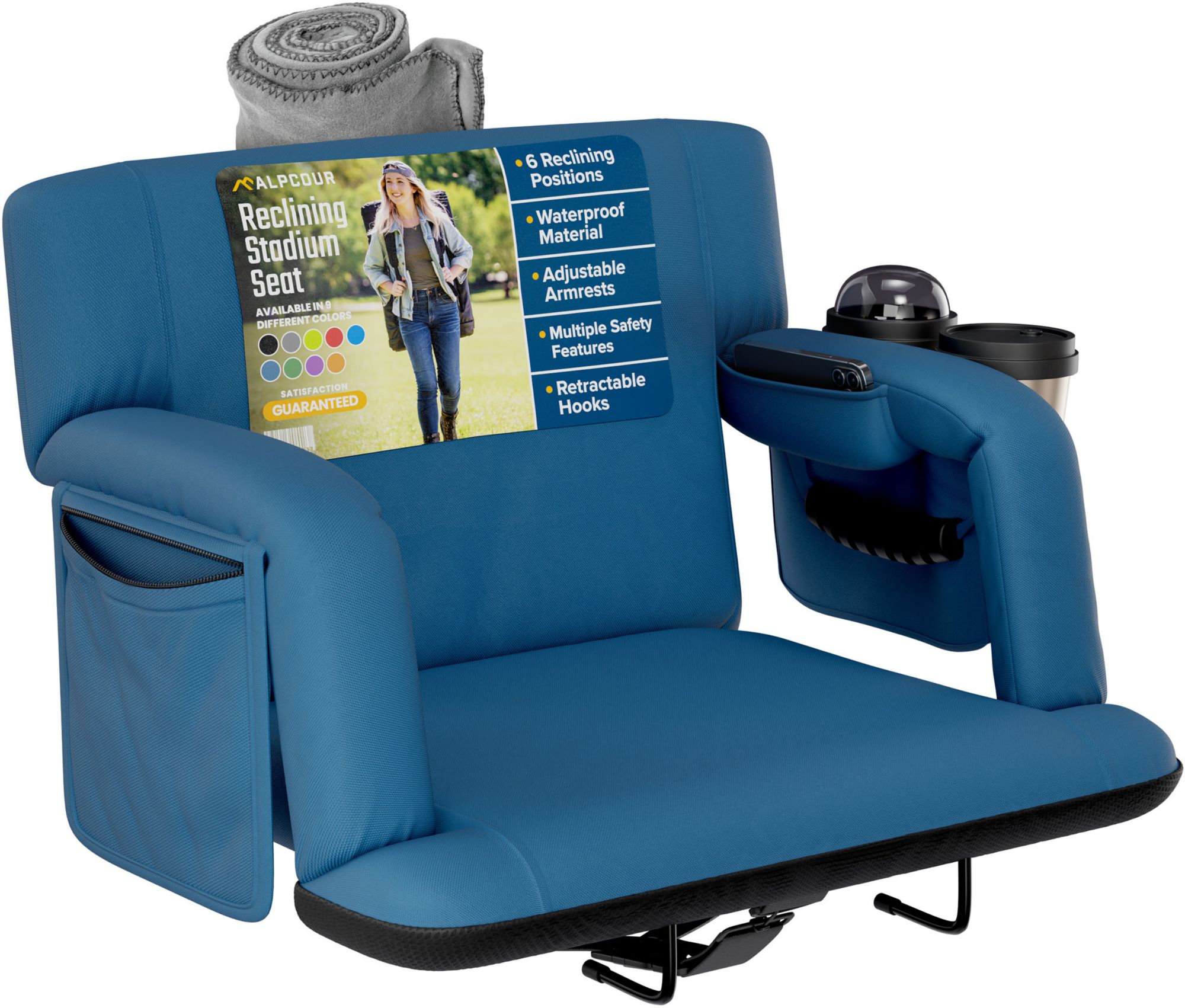 Alpcour 25" Premium Reclining Stadium Seat
