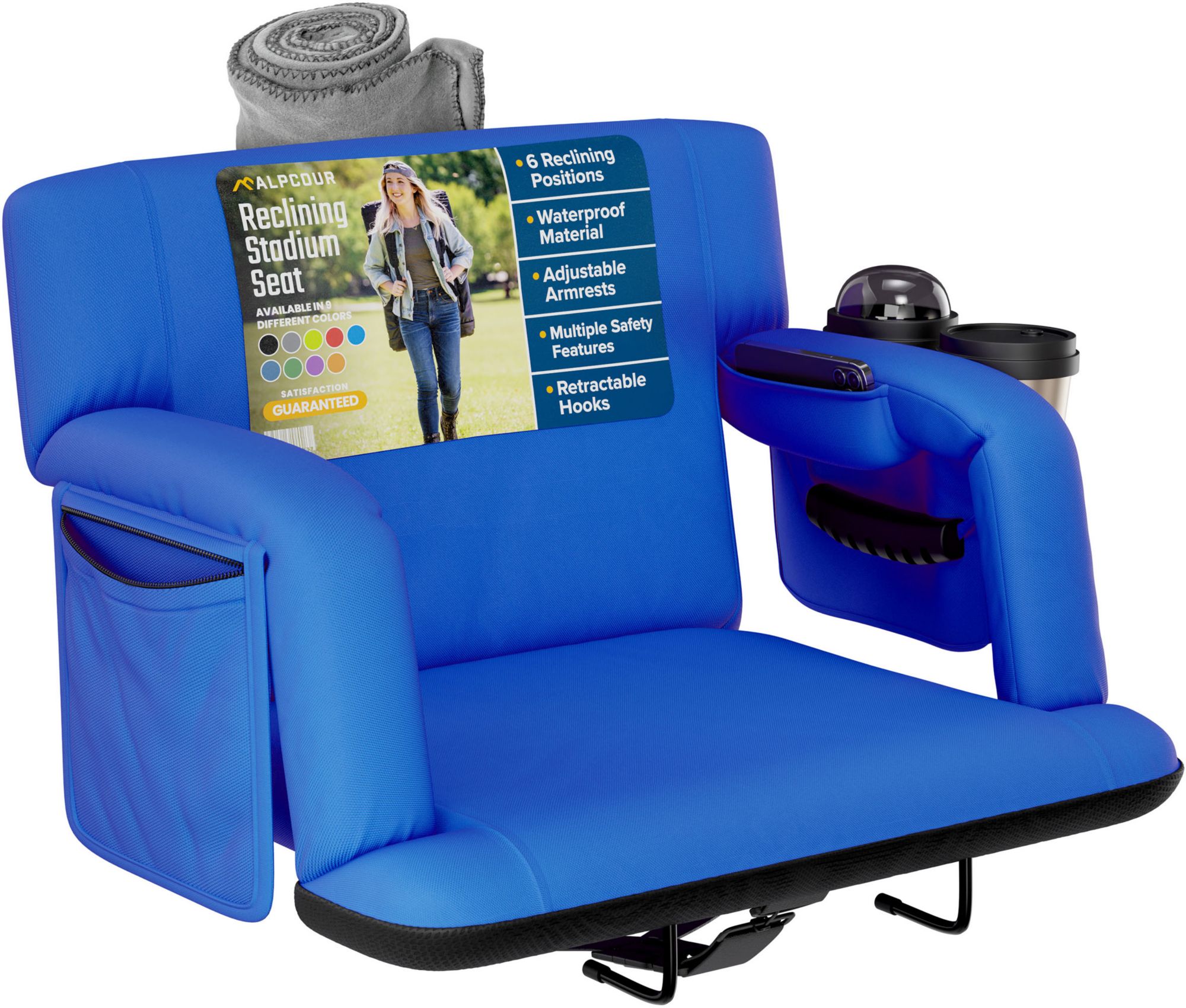 Alpcour 25" Premium Reclining Stadium Seat