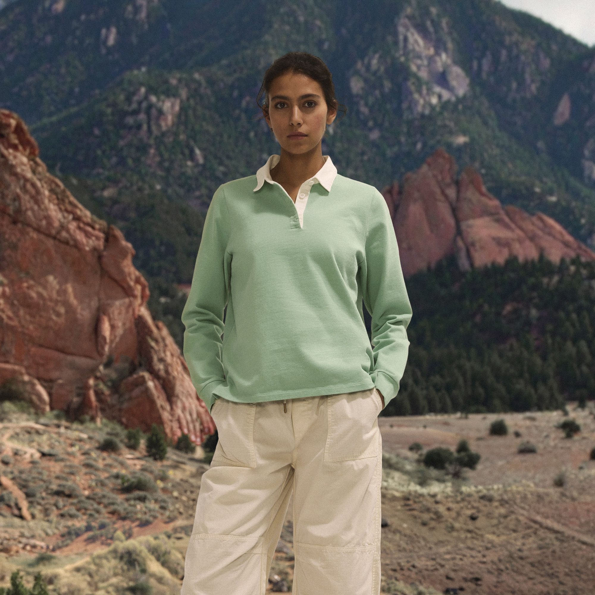 Alpine Design Women's Long Sleeve Rugby Shirt