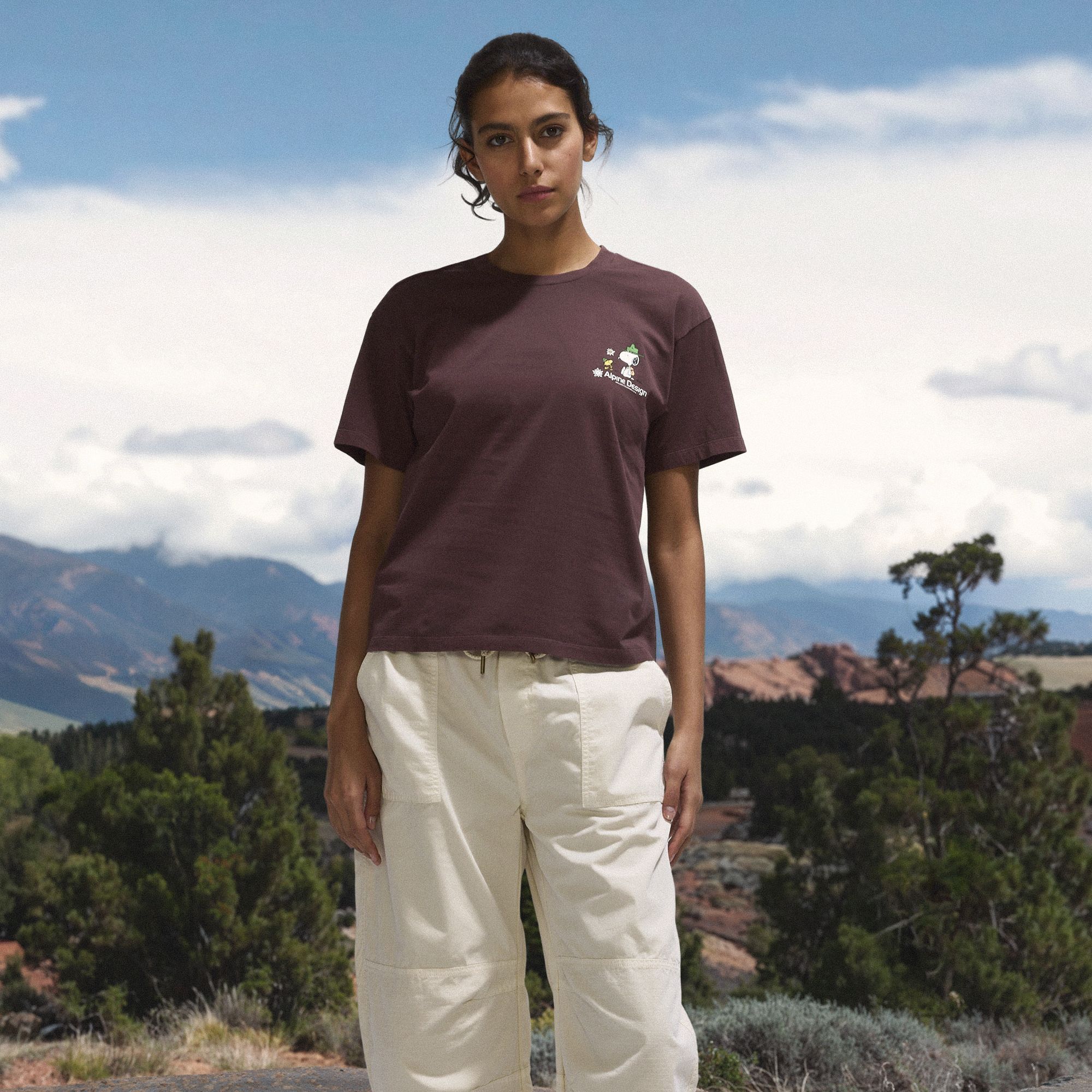 Alpine Design Women's Short Sleeve Hike Jersey Peanuts T-Shirt