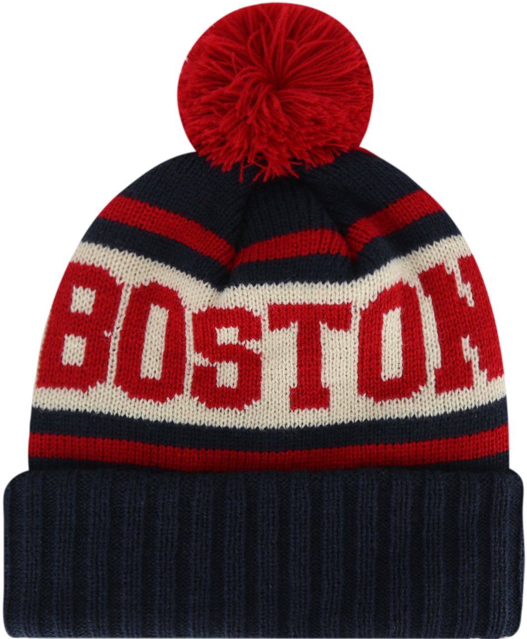 American Needle Adult Boston Pom Knit Beanie