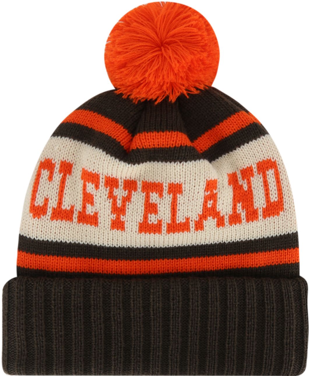 American Needle Adult Cleveland Pom Knit Beanie