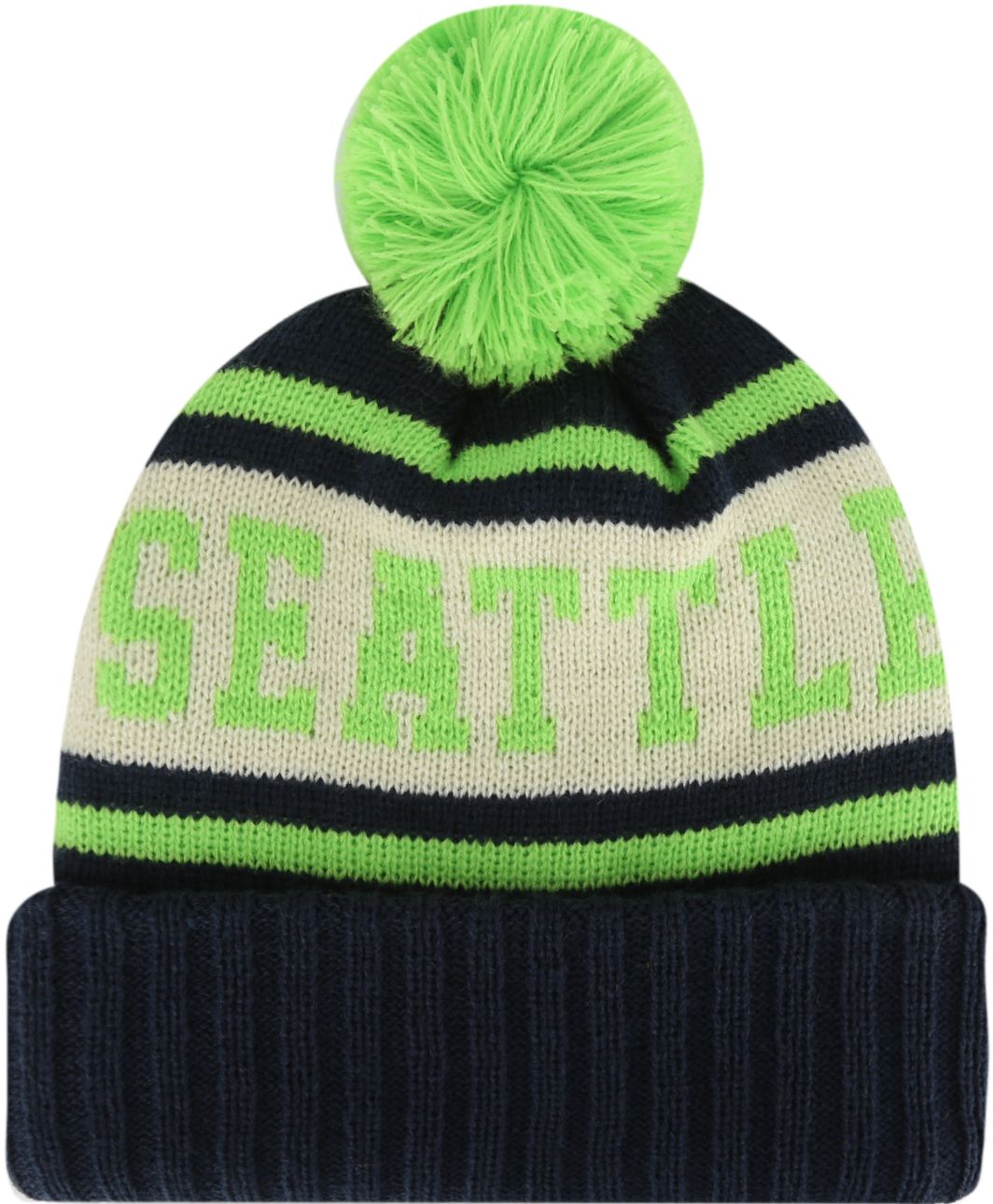 American Needle Adult Seattle Pom Knit Beanie