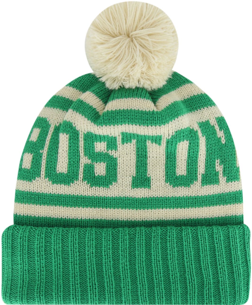 American Needle Adult Boston Pom Knit Beanie