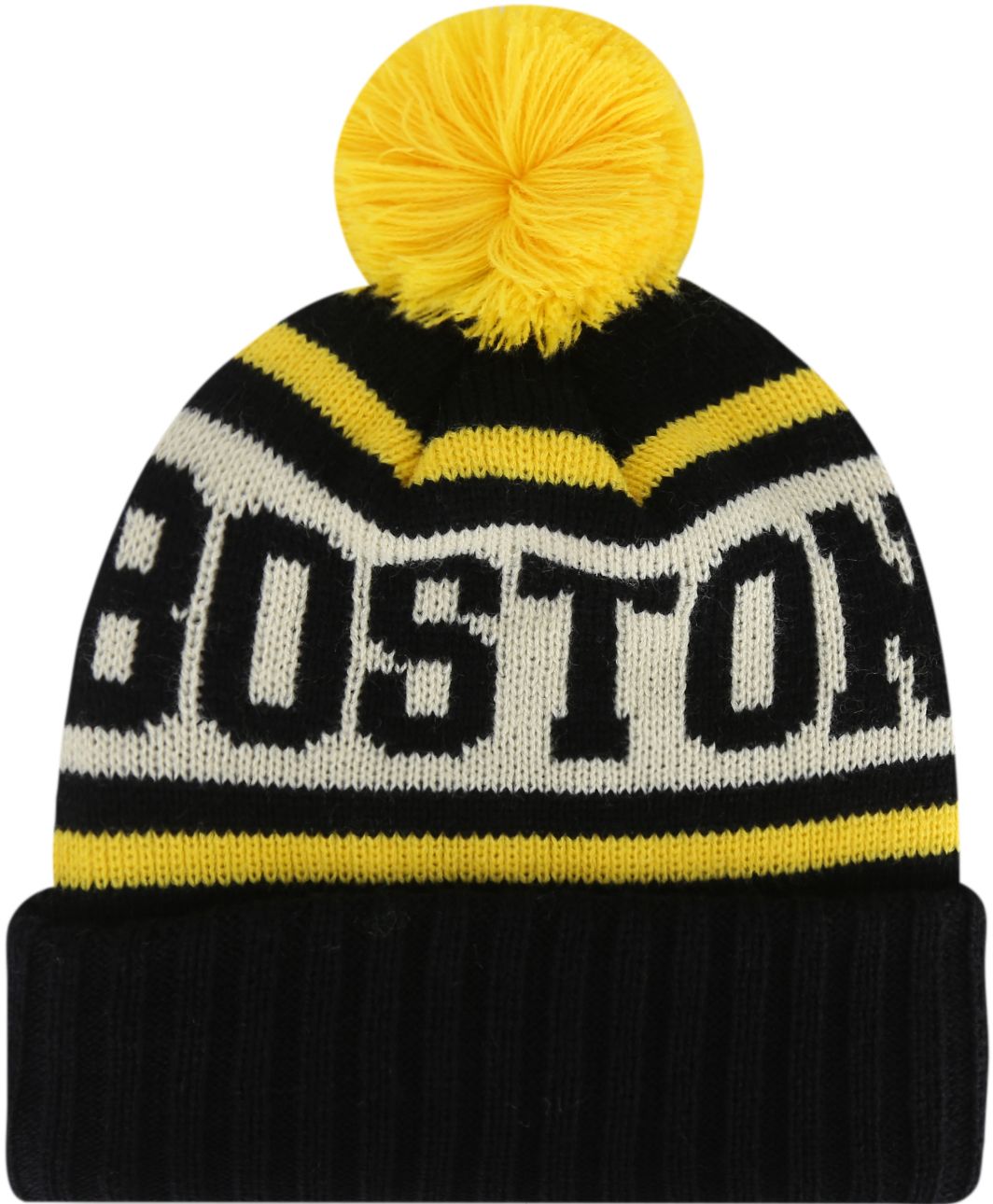 American Needle Adult Boston Pom Knit Beanie
