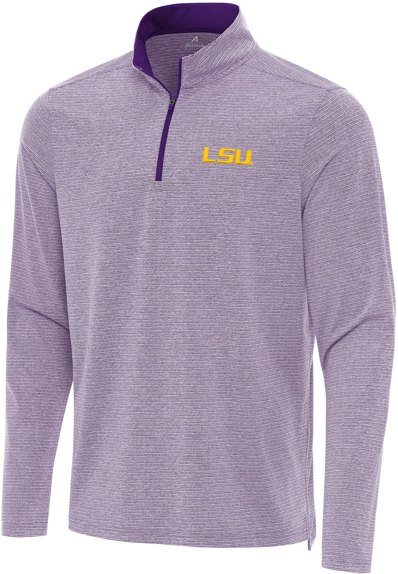 Antigua Men's LSU Tigers Purple Changeover 1/4 Zip Pullover