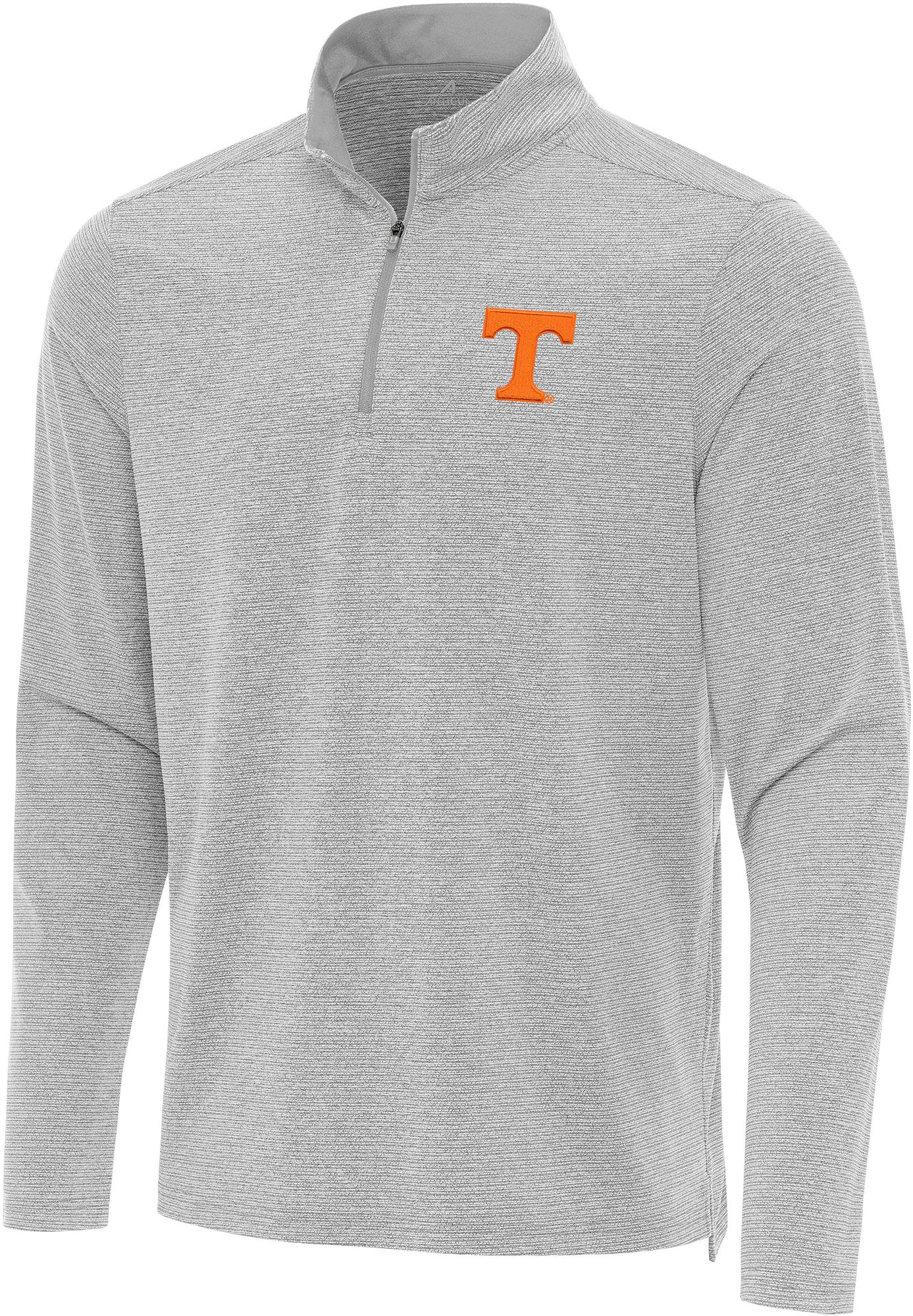 Antigua Men's Tennessee Volunteers Grey Changeover 1/4 Zip Pullover