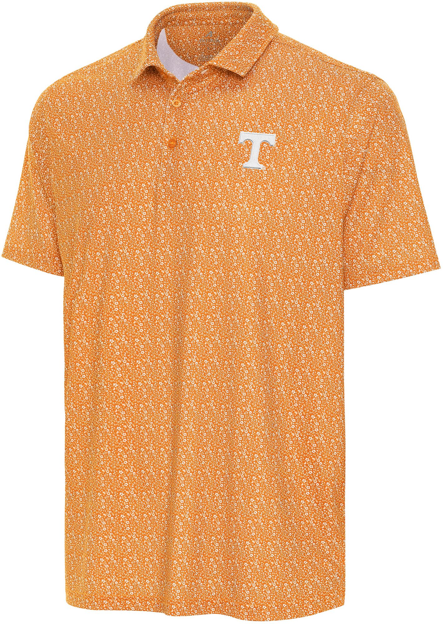 Antigua Men's Tennessee Volunteers Orange Botanic Polo