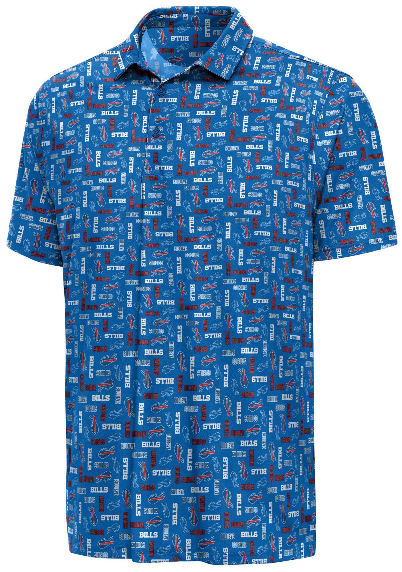 Antigua Men's Buffalo Bills Royal Season Ticket Polo