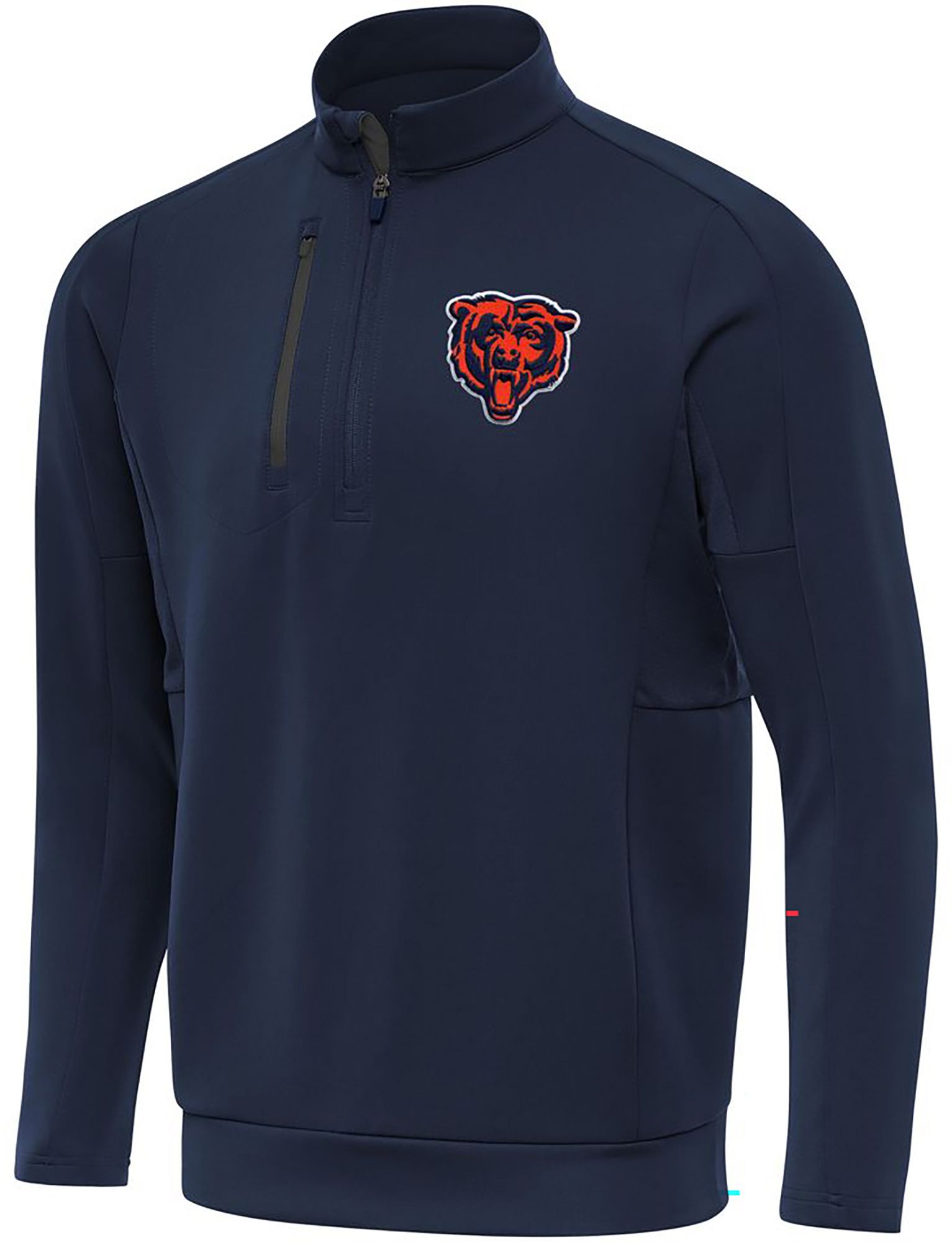 Antigua Men's Chicago Bears Navy Generation 1/4 Zip Pullover