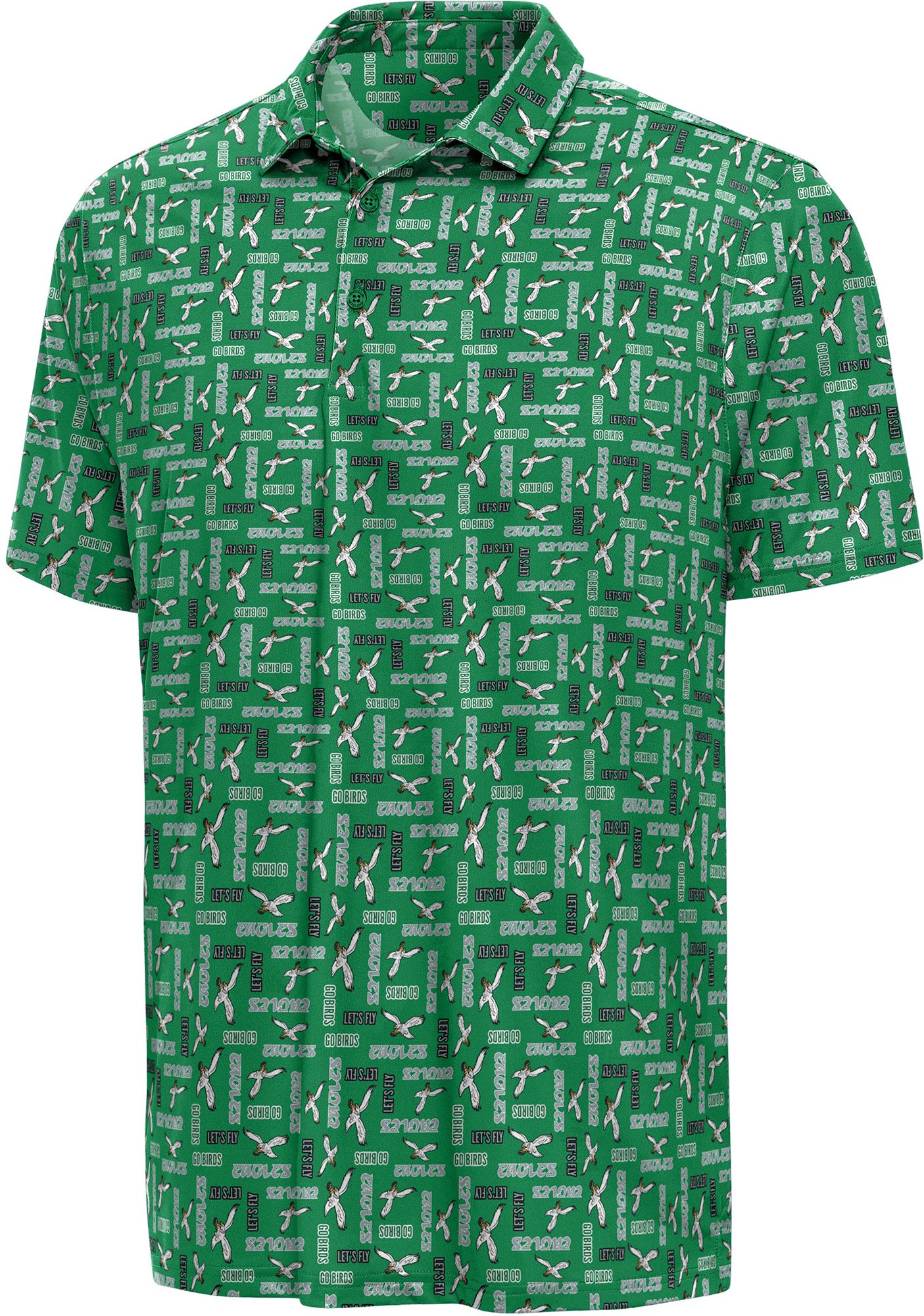 Antigua Men's Philadelphia Eagles Kelly Green Season Ticket Polo