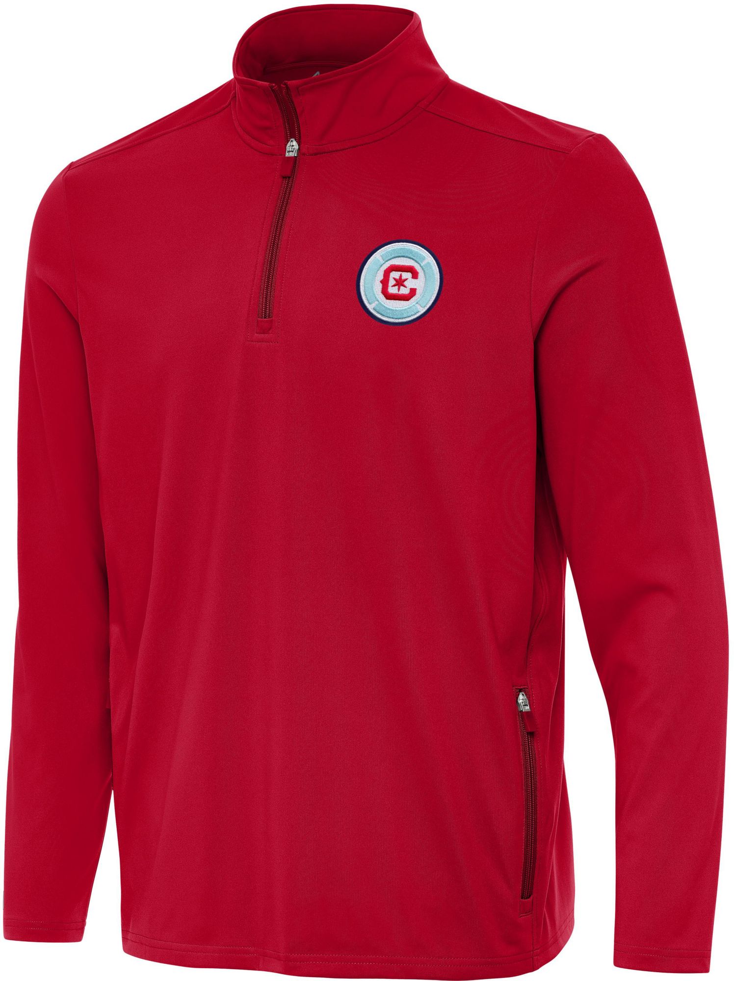 Antigua Adult Chicago Fire Perilous 1/4 Zip Pullover, Men's, XXL, Red