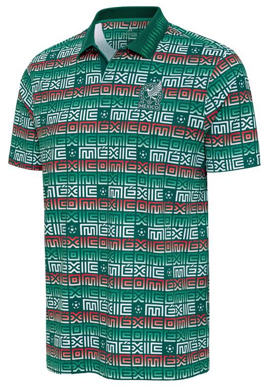Antigua Adult Mexico Multicolor Alternate All Over Print Polo