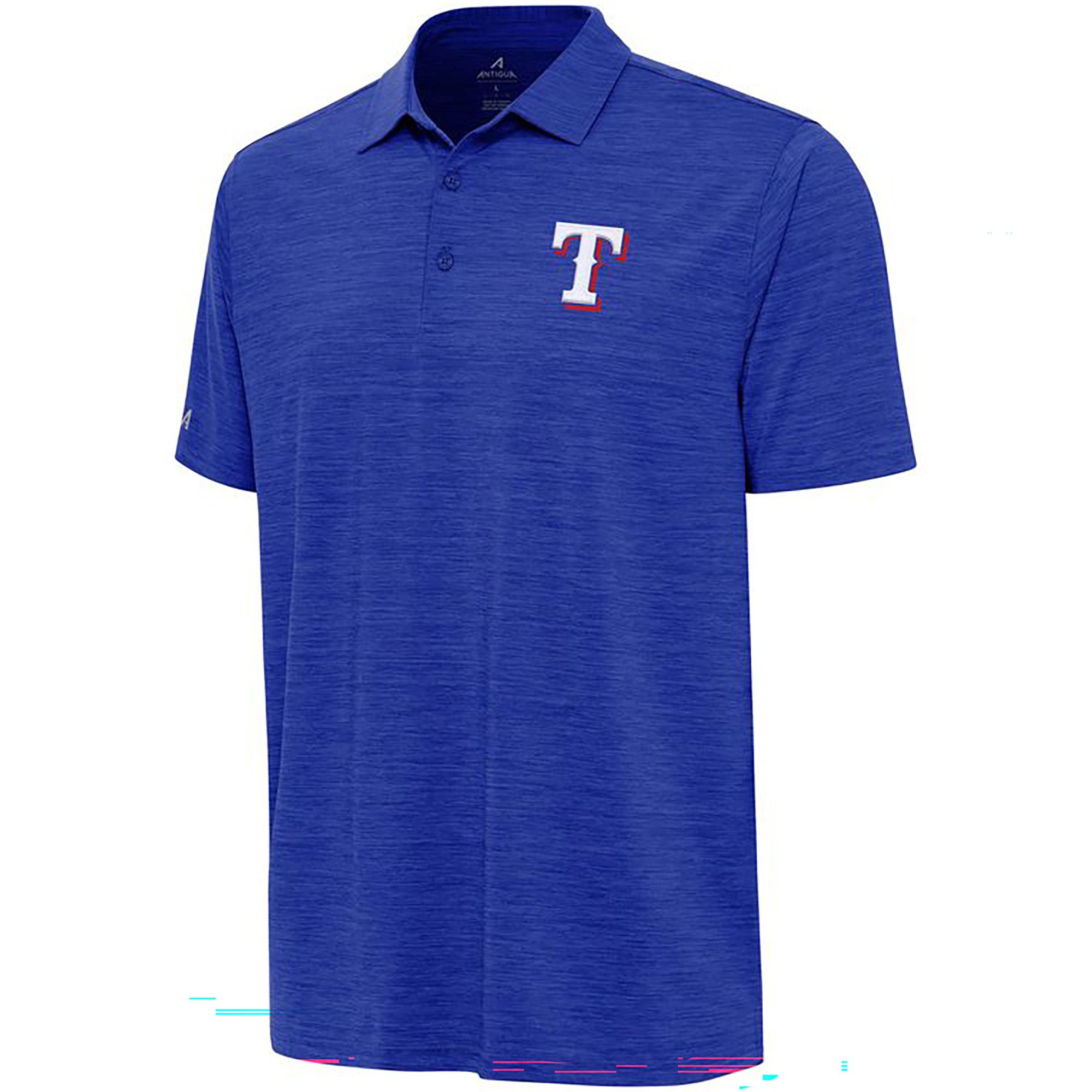 Antigua Men's Texas Rangers Royal Layout Polo