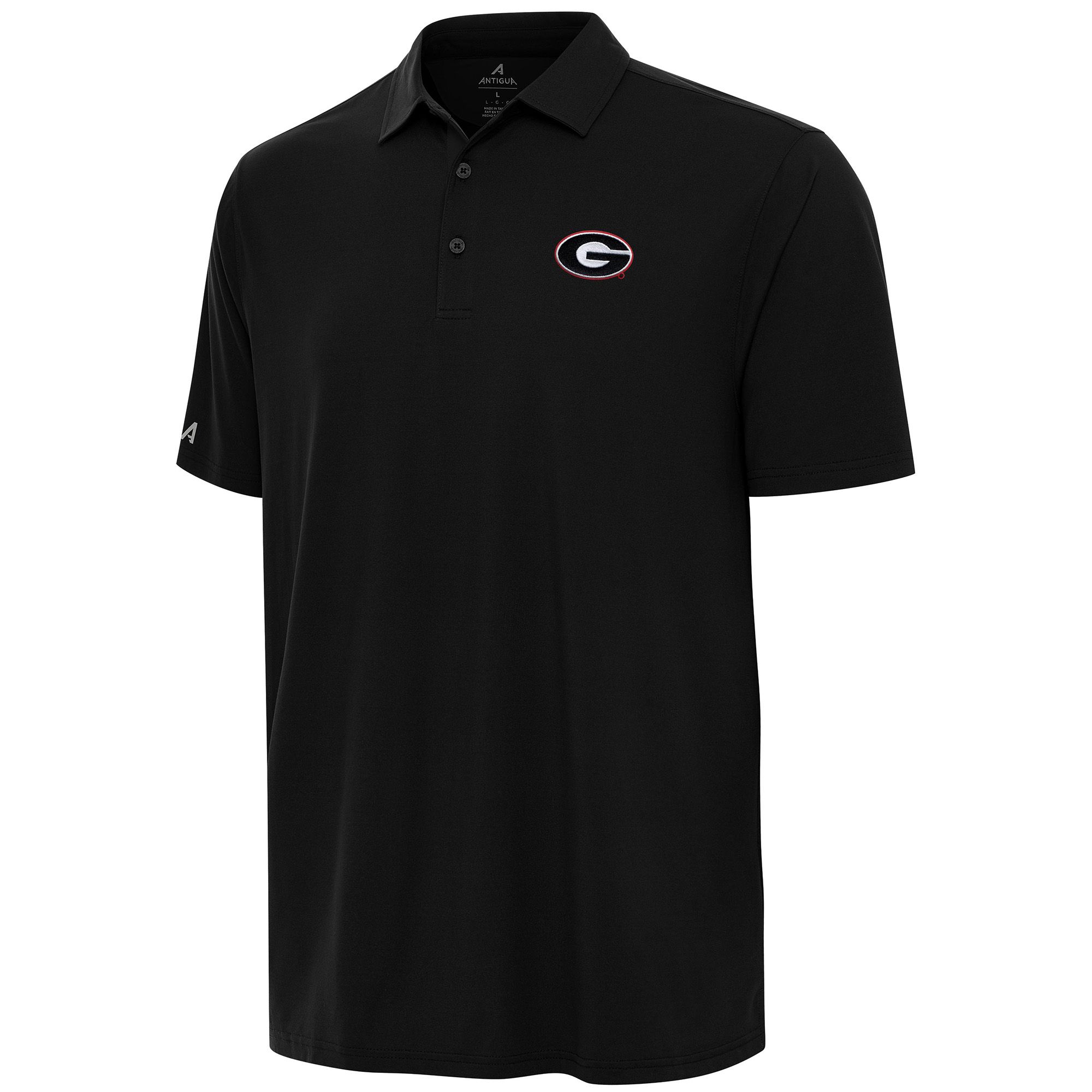 Antigua Men's Georgia Bulldogs Black Era Polo