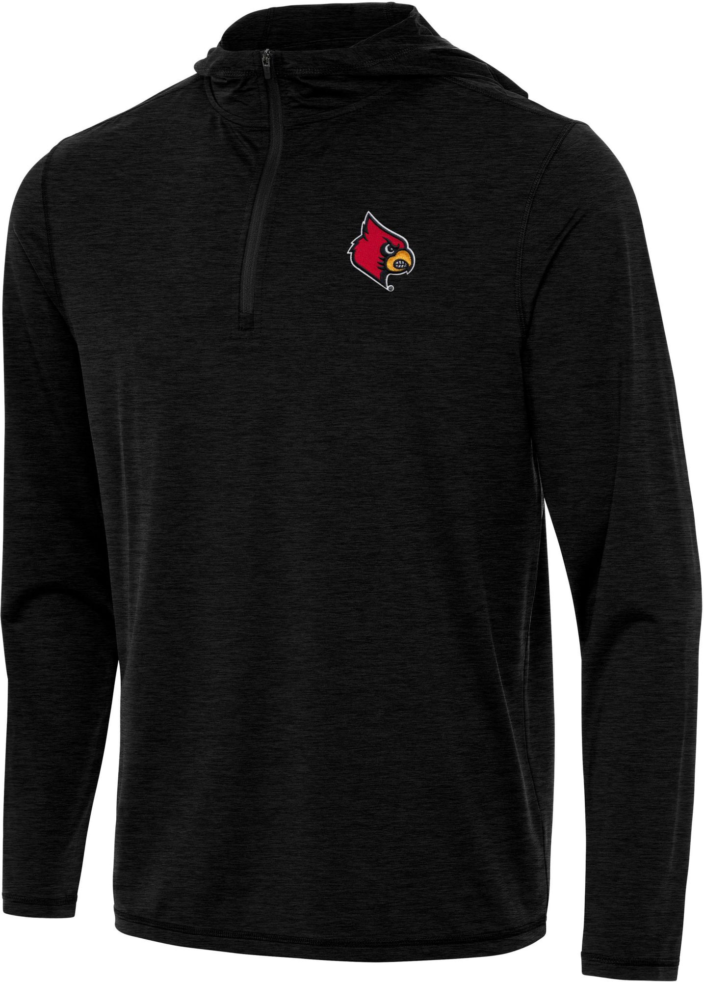 Antigua Men's Louisville Cardinals Tidy Hood 1/4 Zip