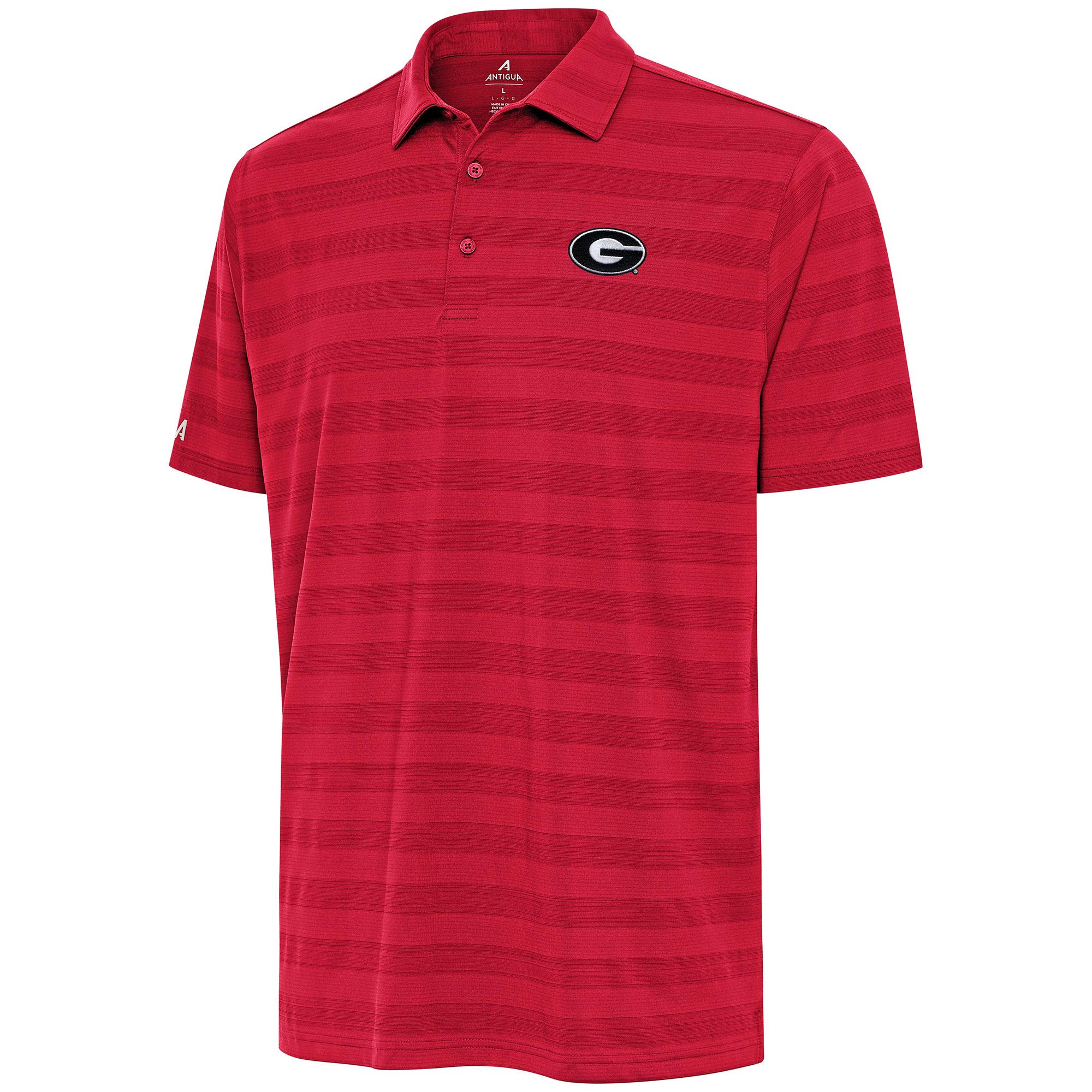 Antigua Men's Georgia Bulldogs Red Tunnel Polo