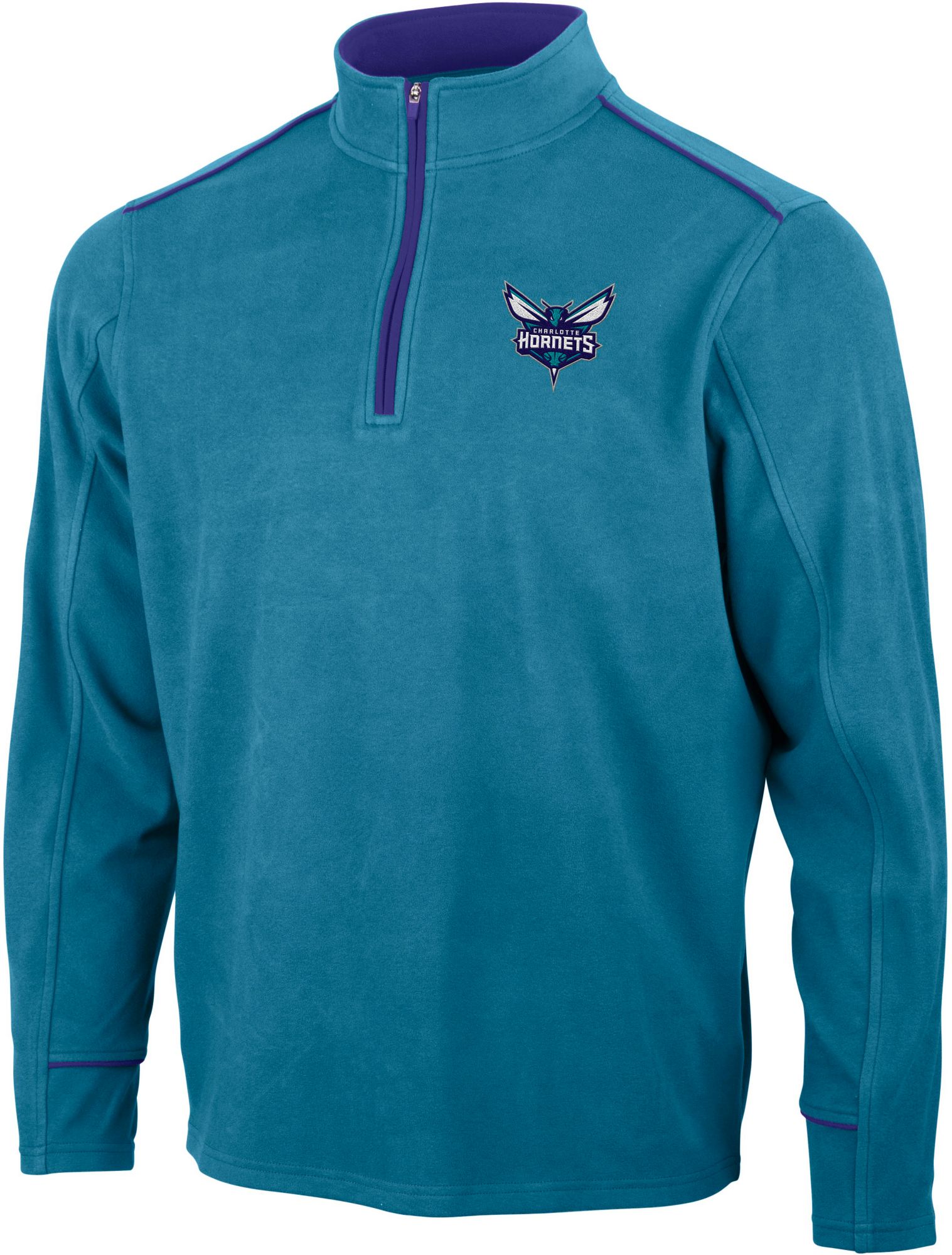 Antigua Men's Charlotte Hornets Leverage 1/4 Zip Pullover