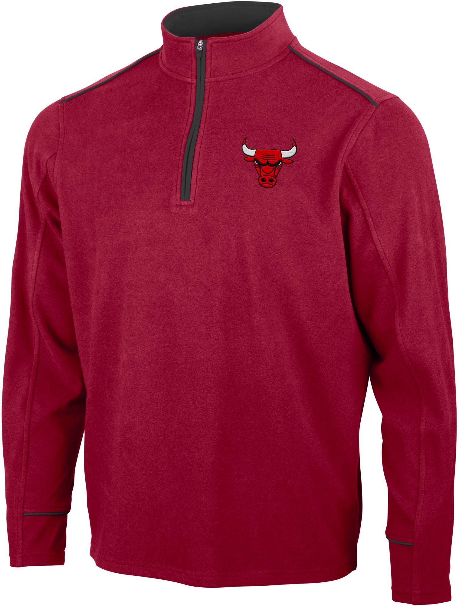 Antigua Men's Chicago Bulls Leverage 1/4 Zip Pullover