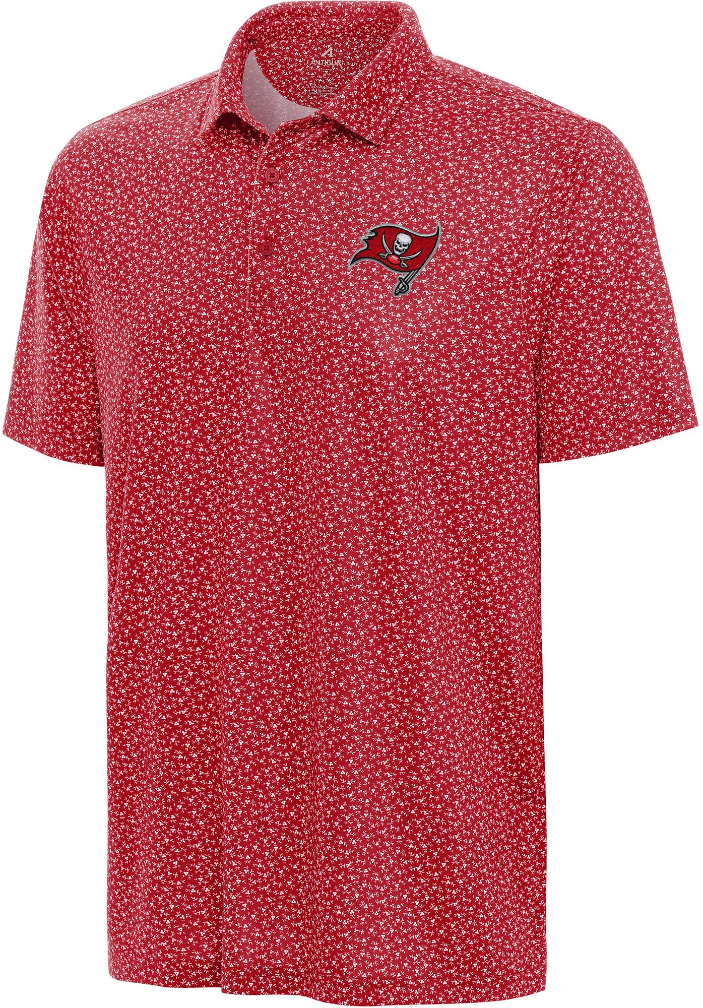 Antigua Men's Tampa Bay Buccaneers Vigorous Polo
