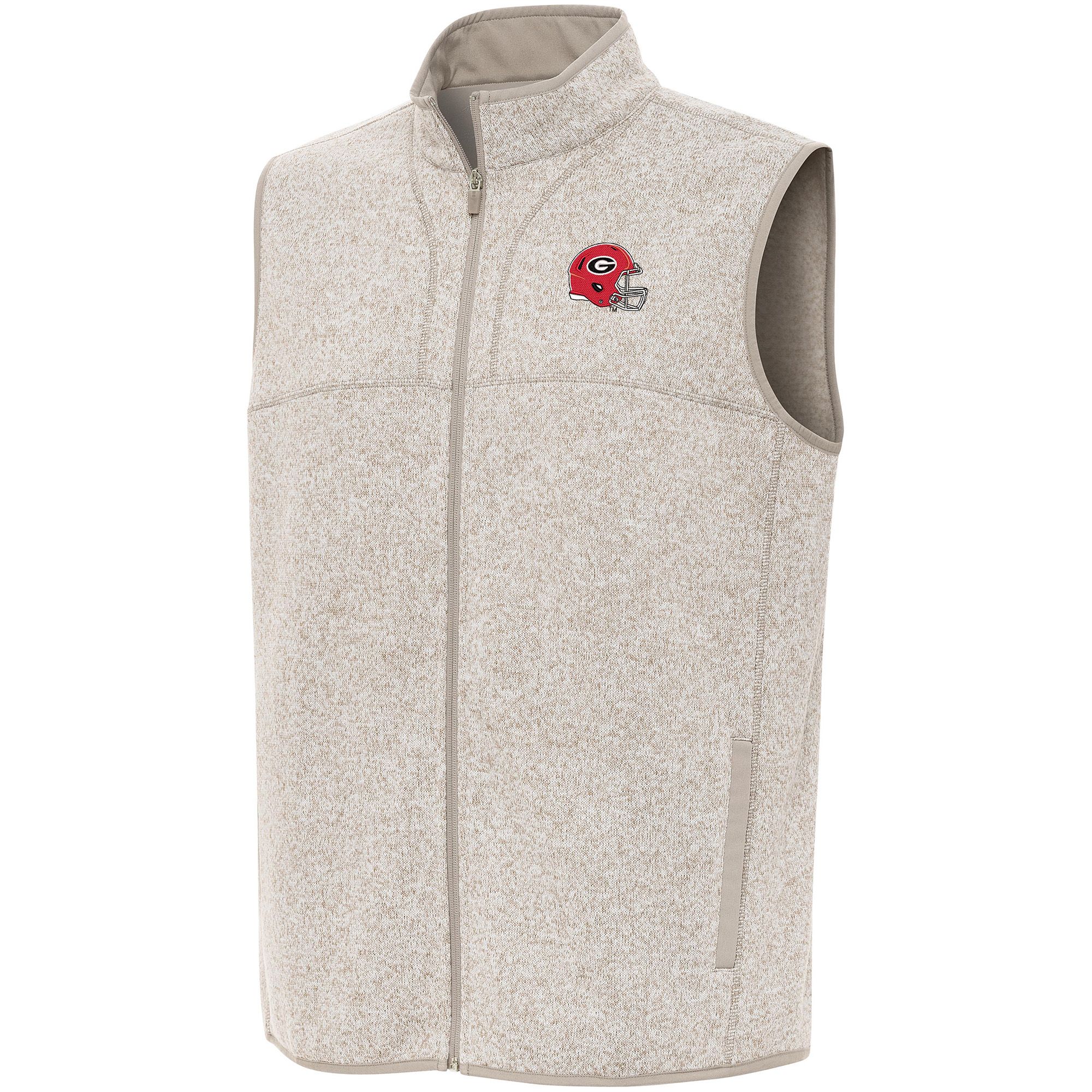 Antigua Men's Georgia Helmet Fortune Full Zip Vest