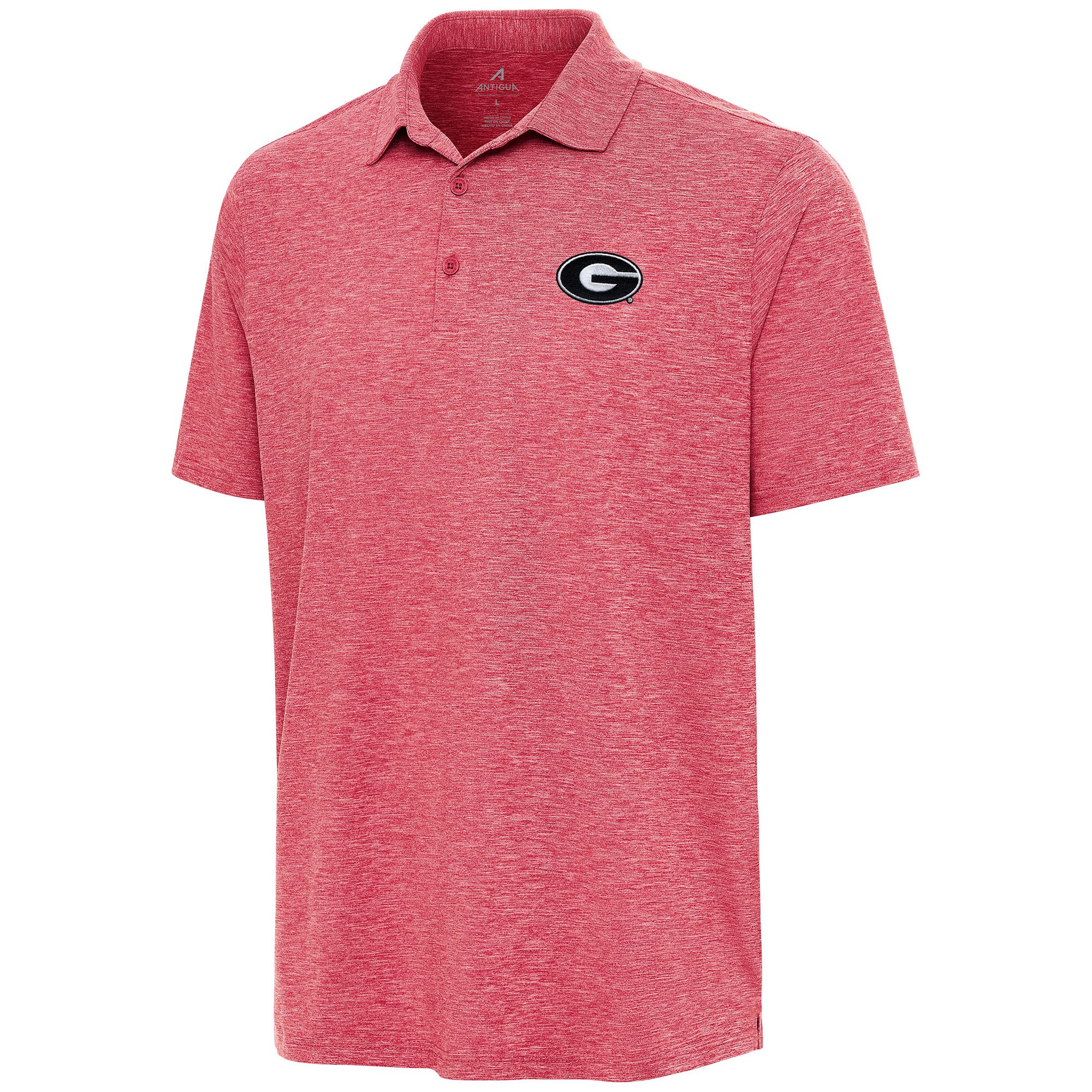 Antigua Men's Georgia Bulldogs Red Par 3 Polo