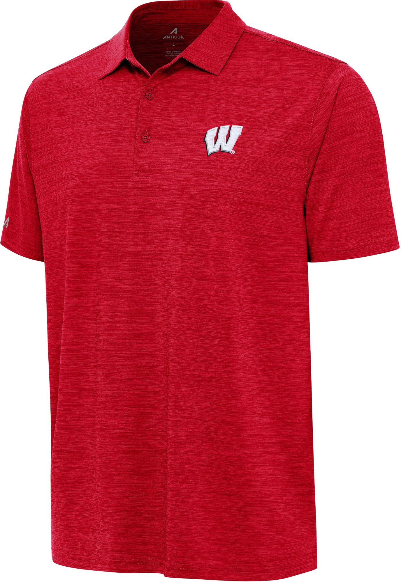 Antigua Men's Wisconsin Badgers Layout Polo