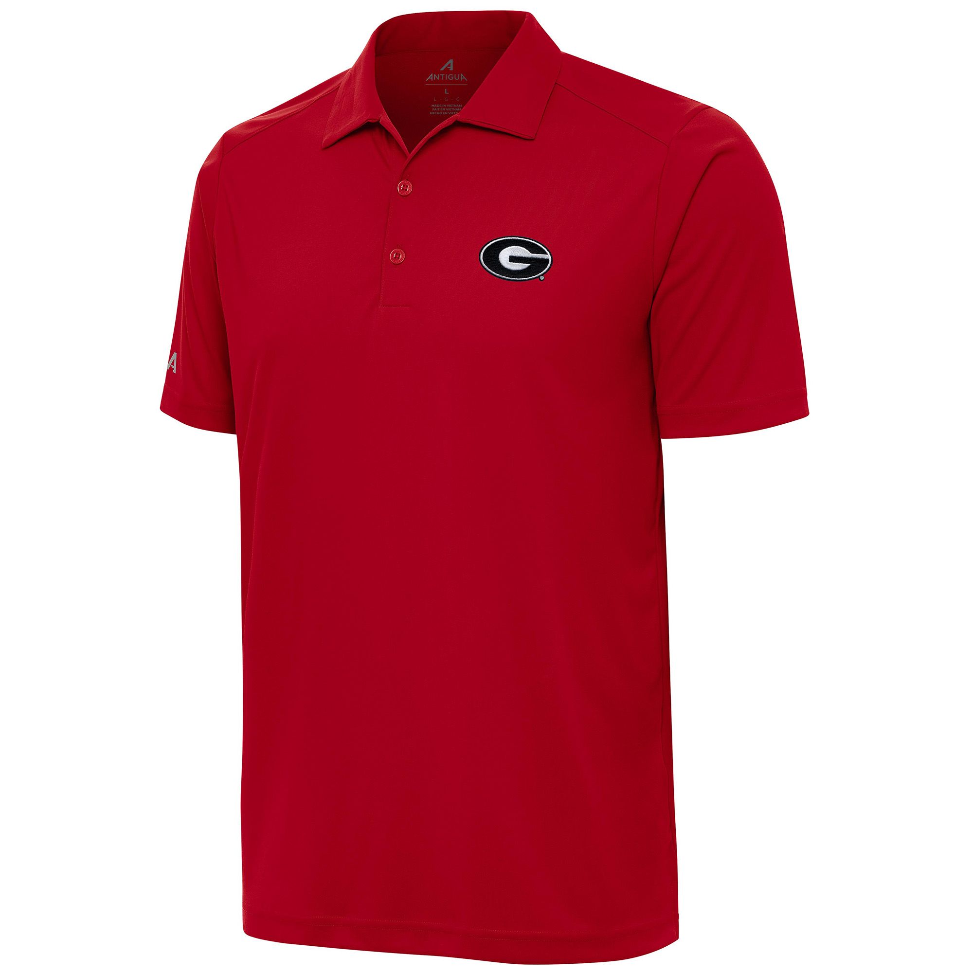 Antigua Men's Georgia Bulldogs Red Tribute Polo