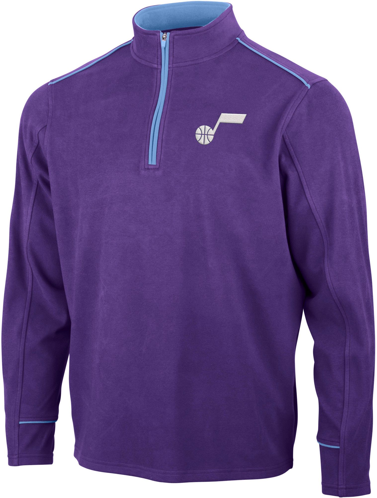 Antigua Men's Utah Jazz Leverage 1/4 Zip Pullover, XXL, Purple