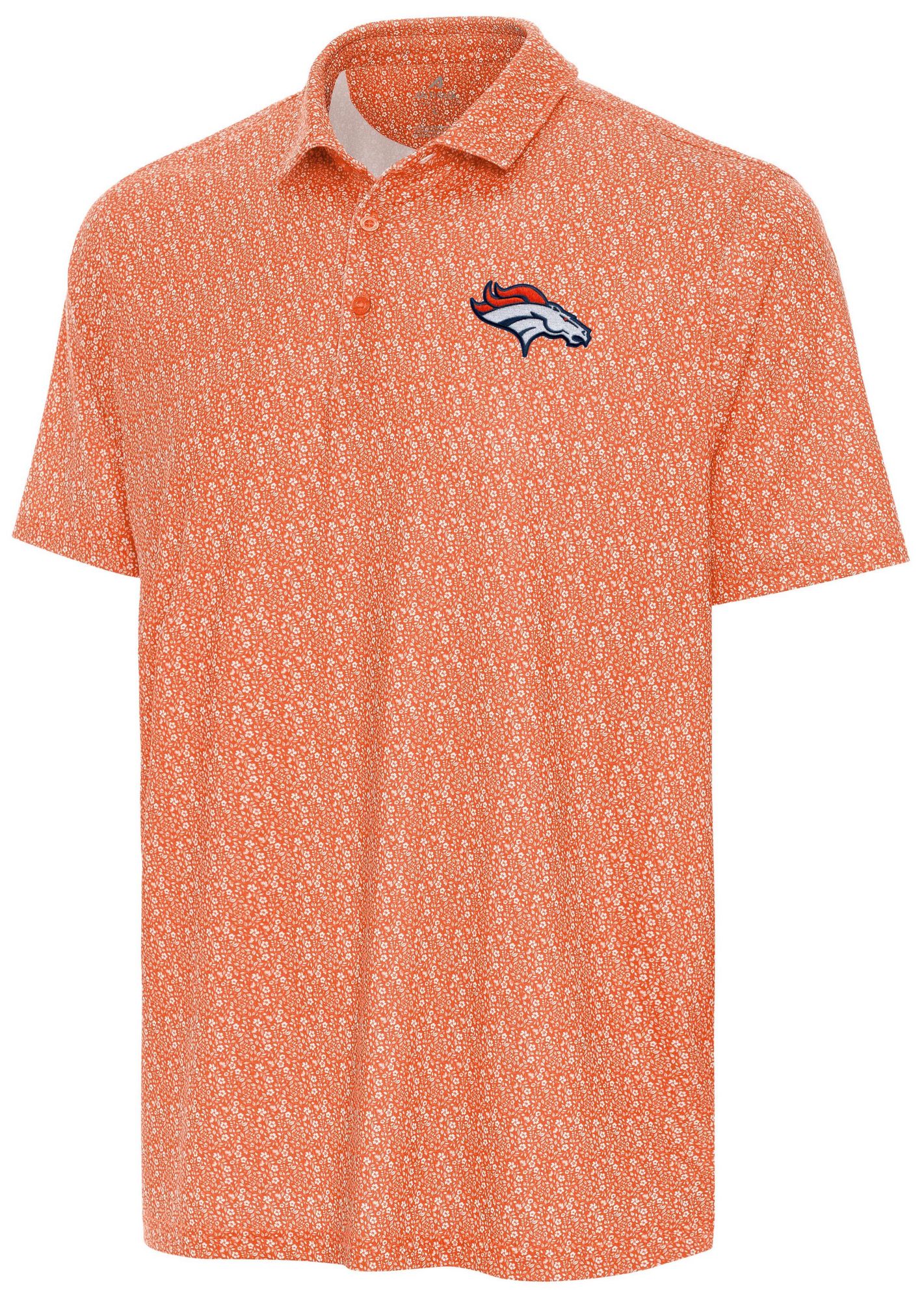 Antigua Men's Denver Broncos Mango Botanic Polo