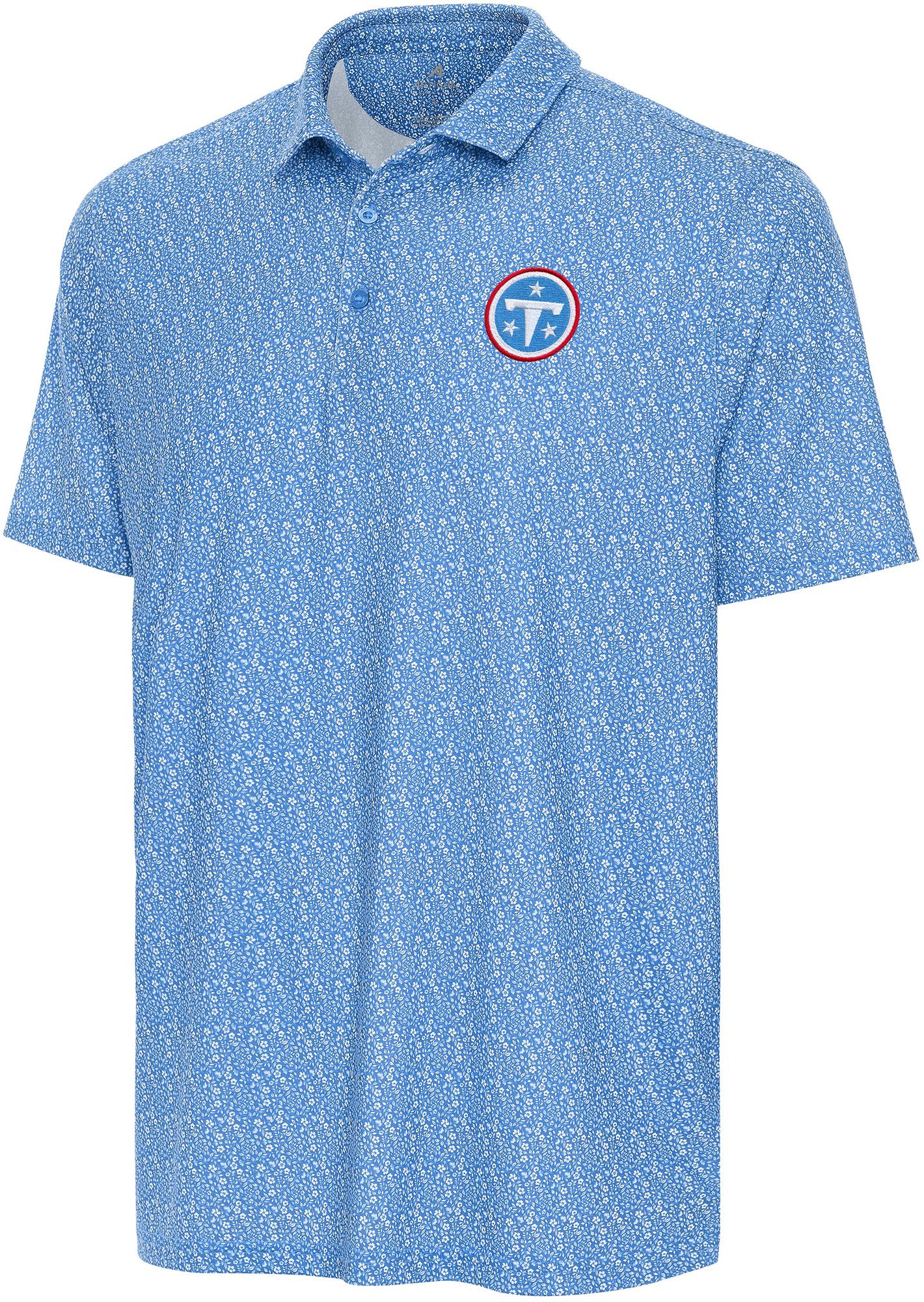 Antiqua Men's Tennessee Titans Botanic Polo