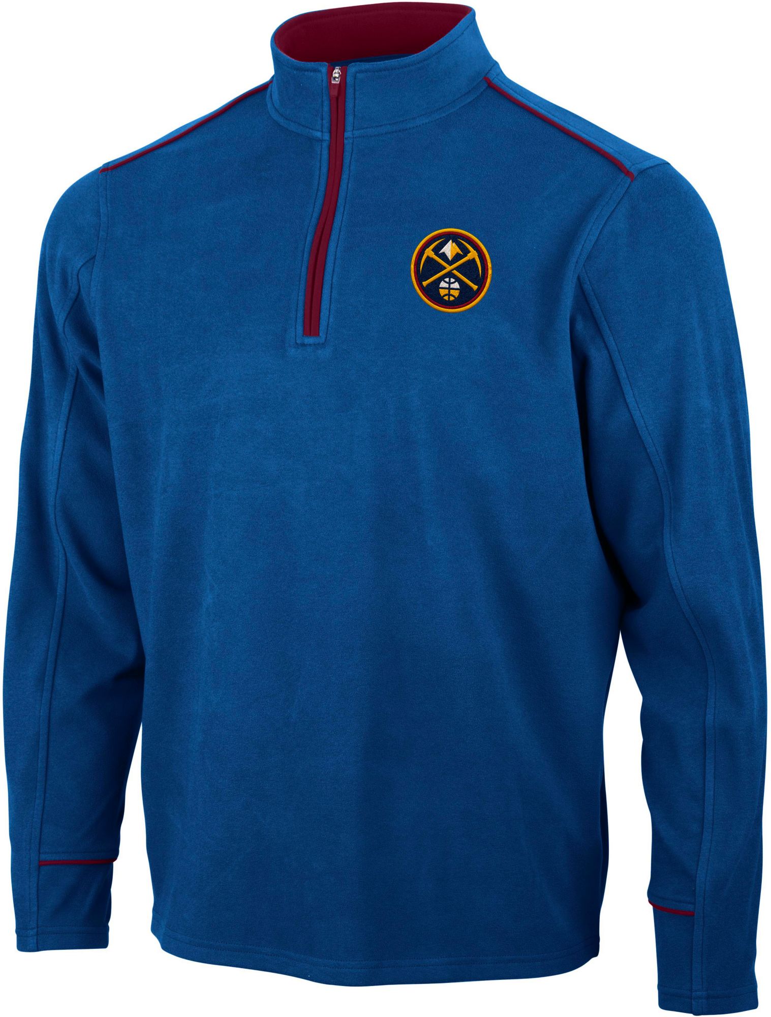 Antigua Men's Denver Nuggets Leverage 1/4 Zip Pullover