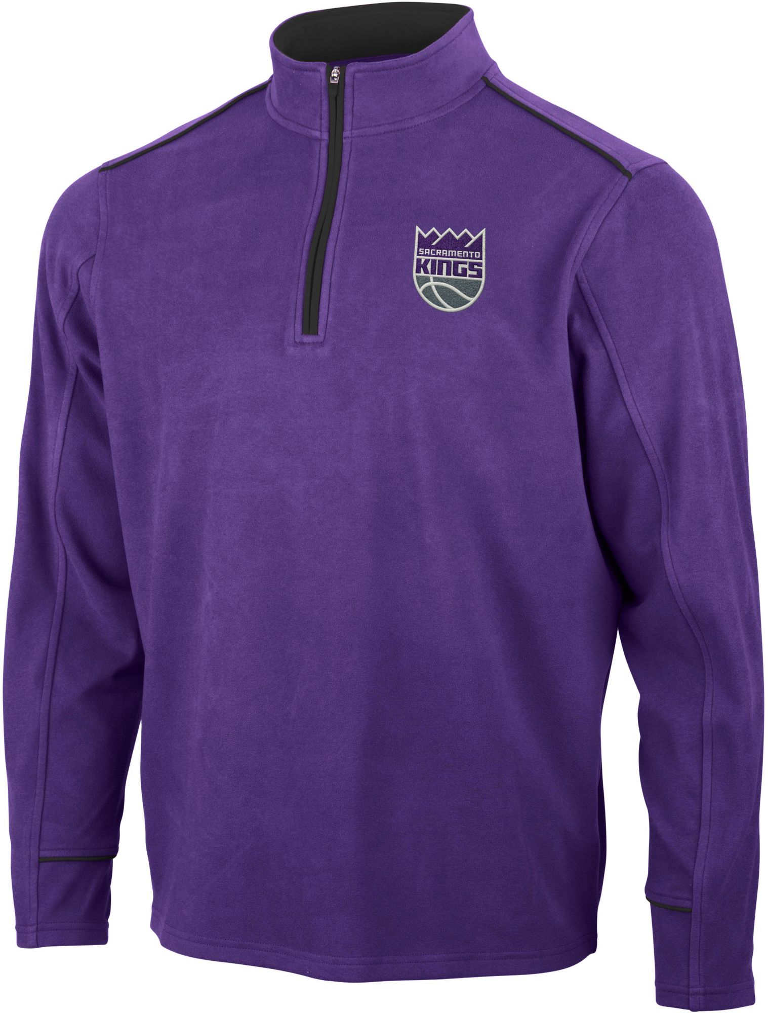 Antigua Men's Sacramento Kings Leverage 1/4 Zip Pullover, XXL, Purple