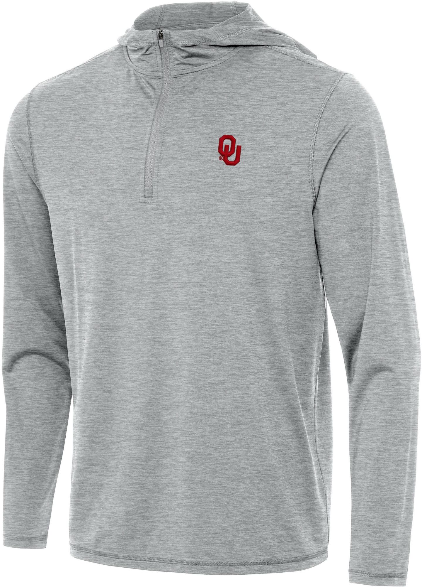 Antigua Men's Oklahoma Sooners Tidy Hood 1/4 Zip