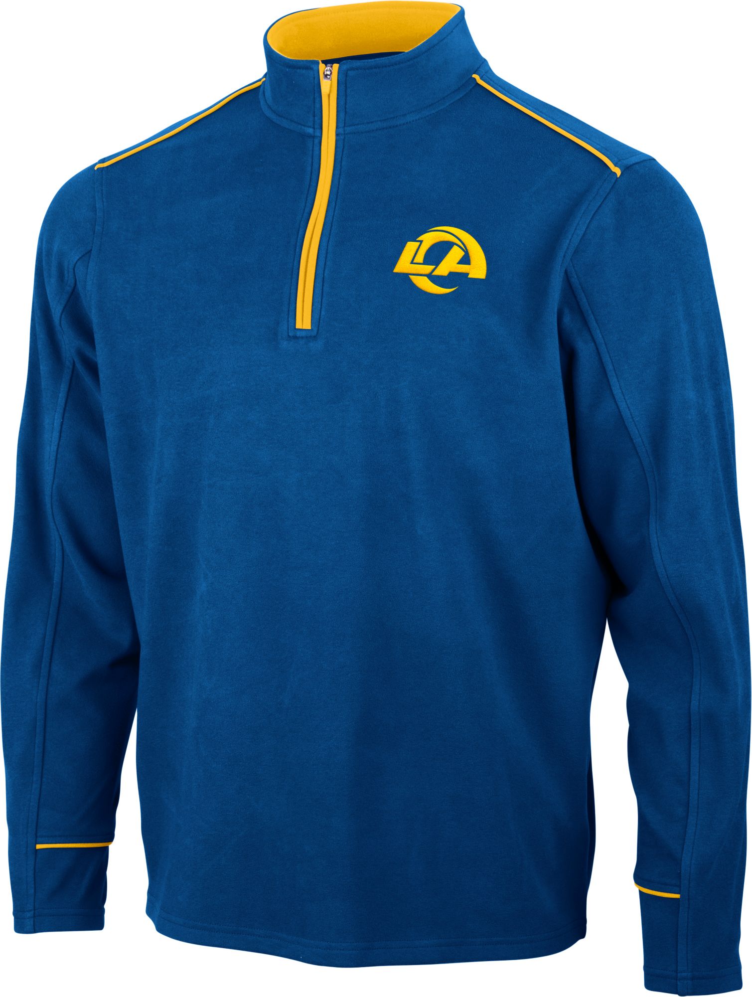 Antigua Men's Los Angeles Rams Leverage 1/4 Zip Pullover