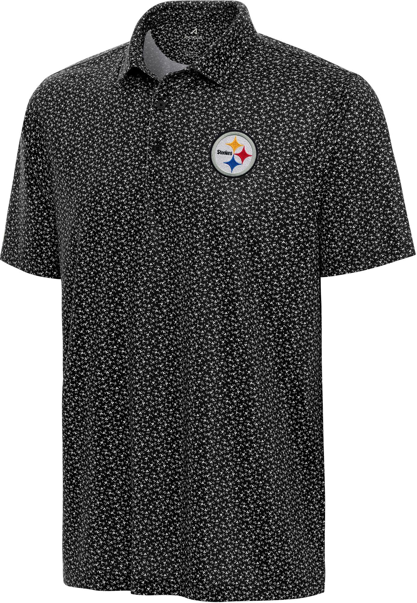 Antigua Men's Pittsburgh Steelers Vigorous Polo